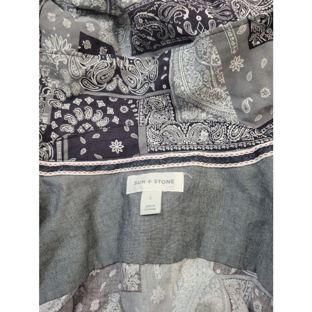 Other Sun Stone Bandana Woven Rayon Shirt. Size Large. Size US L / EU 52-54 / 3 - 5 Thumbnail