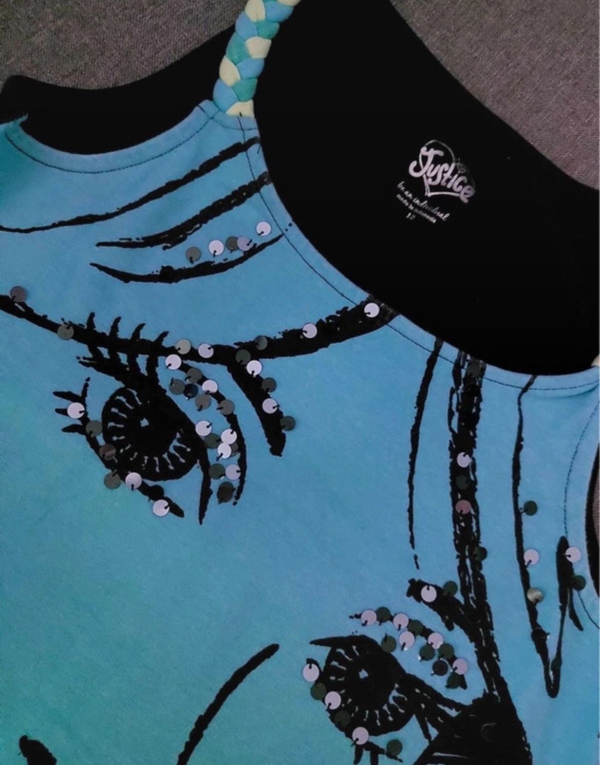 Vintage Vintage Y2K sleeveless blue tank top face print Avant garde Size S / US 4 / IT 40 - 2 Thumbnail