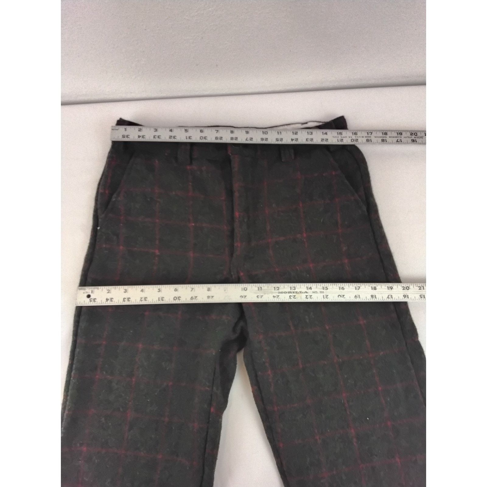 Other Codet Wool Pants Men's 34x33 Gray/Red Plaid Syle 210R Size US 34 / EU 50 - 5 Thumbnail