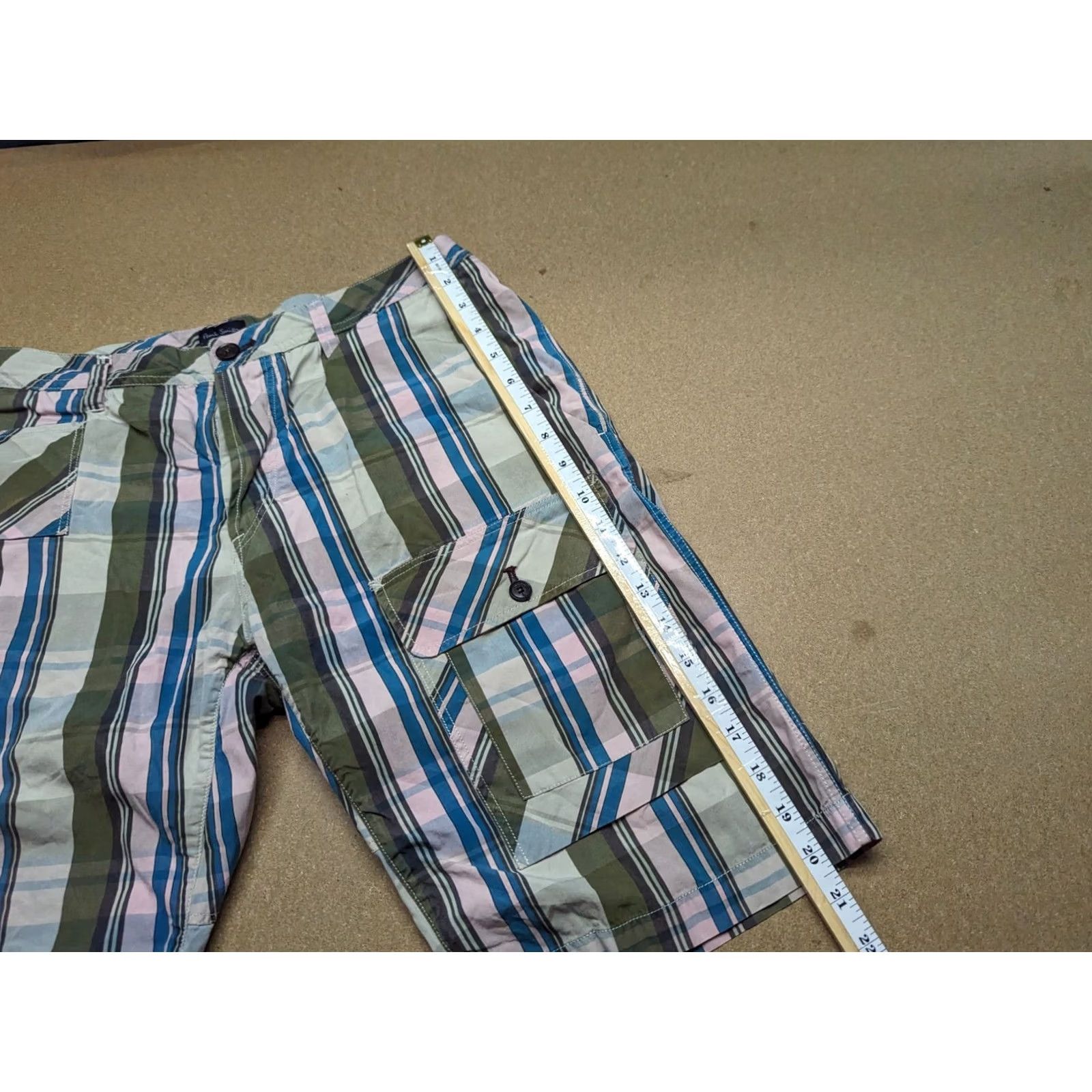 Paul Smith Paul Smith Mens Shorts Bermuda Casual Striped Drawstring Size 32 Multicolor Cotton Summer Size US 32 / EU 48 - 7 Thumbnail