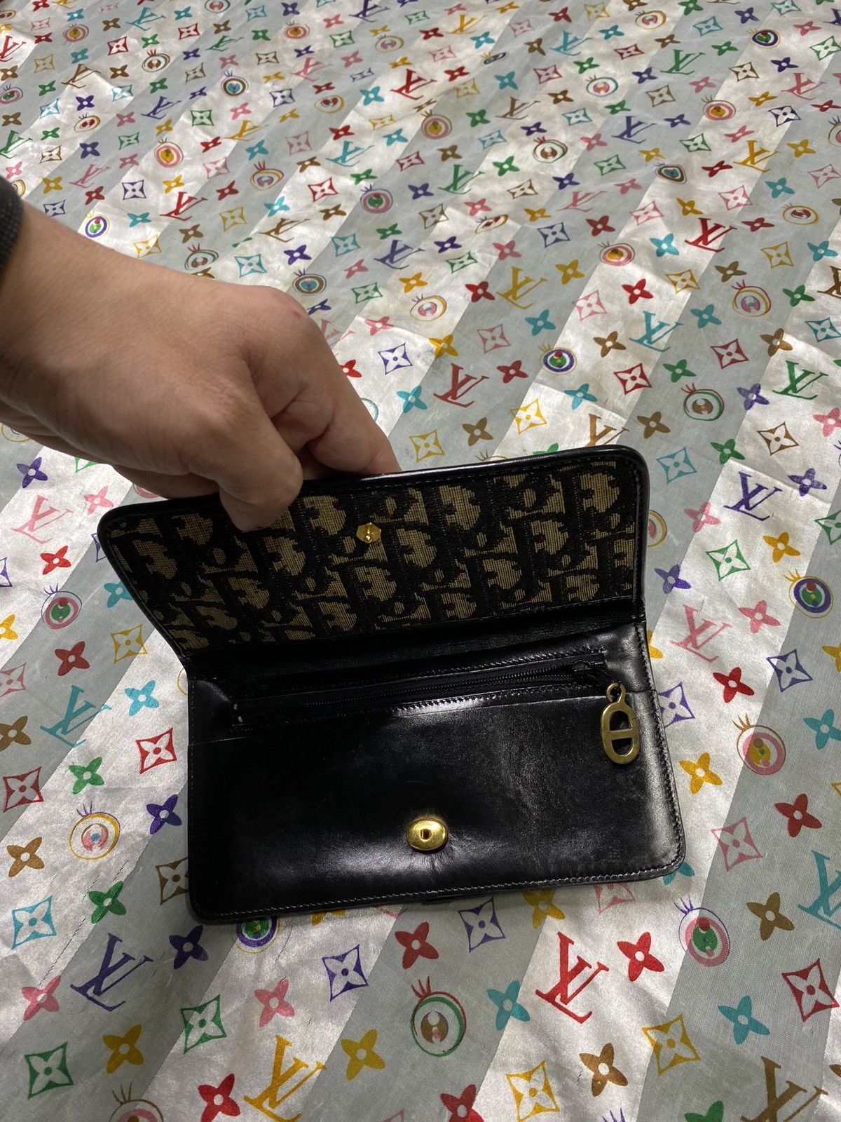 Christian Dior Monsieur × Dior × Vintage Vintage Christian Dior Blue Trotter Long Wallet Y2K Size ONE SIZE - 3 Thumbnail