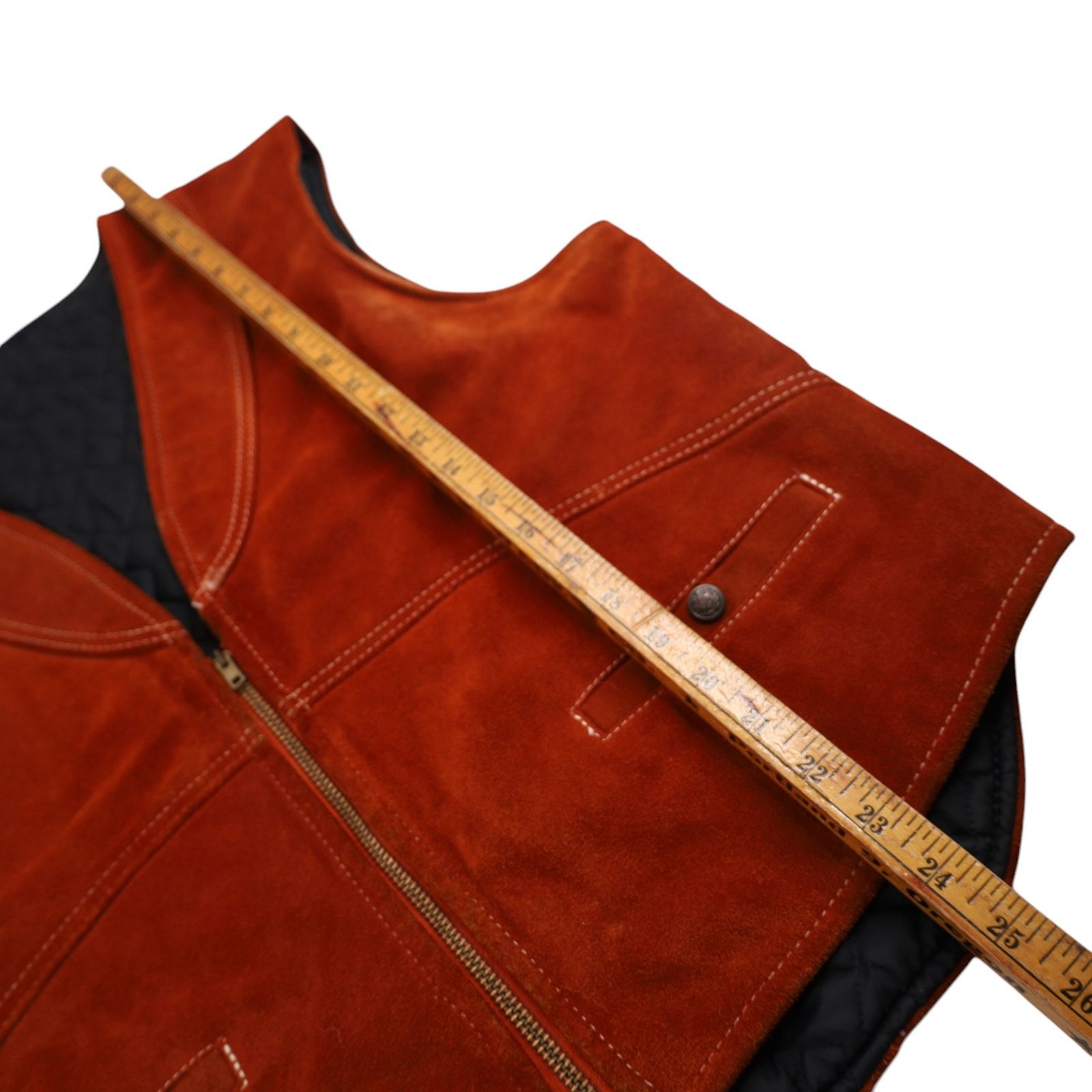 Vintage Vintage ABC for Kawasaki Suede Leather Riding Vest Size US L / EU 52-54 / 3 - 7 Thumbnail