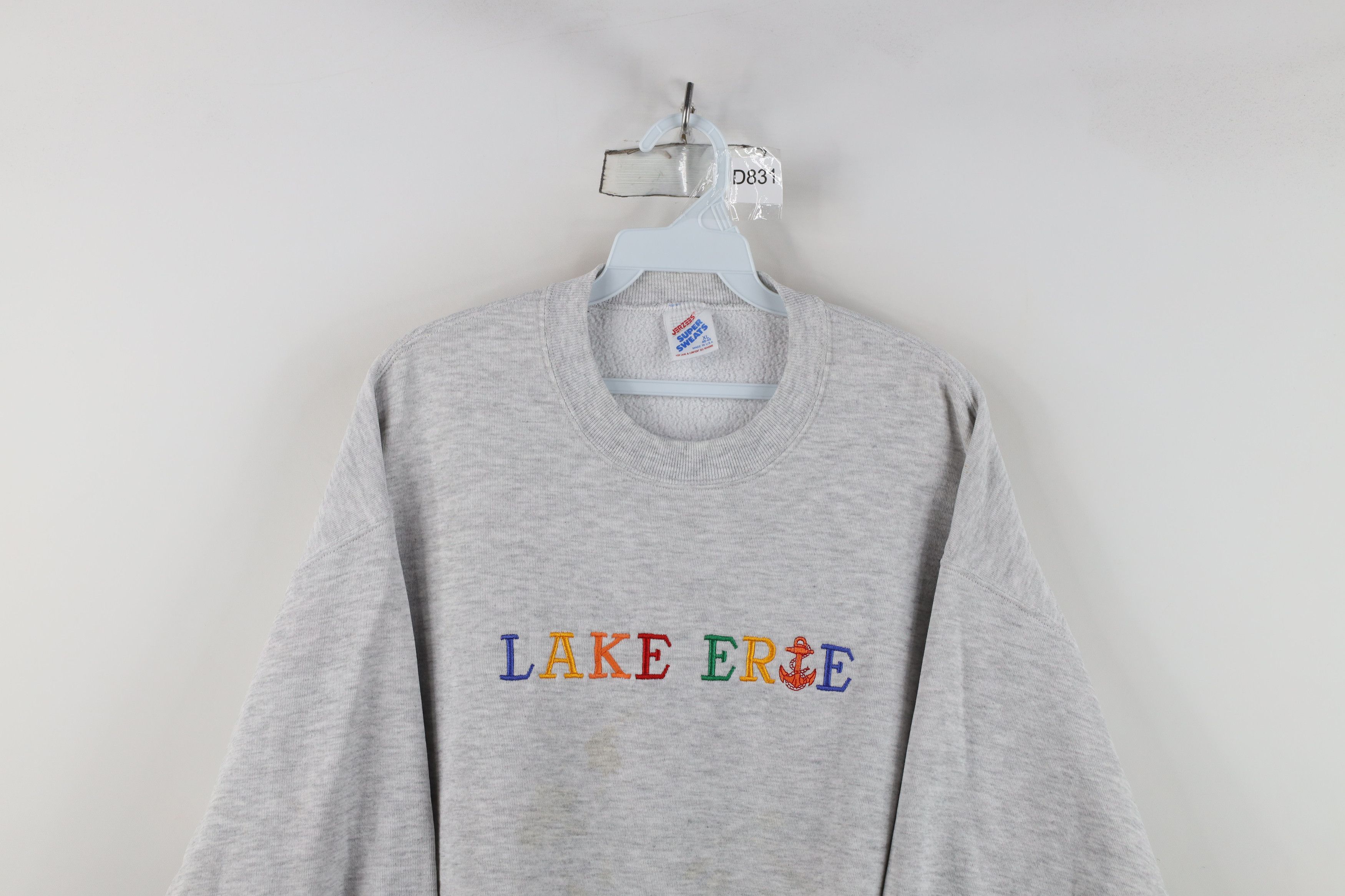 Vintage Vintage 90s Streetwear Lake Erie Boat Anchor Sweatshirt Size XL / US 12-14 / IT 48-50 - 2 Thumbnail