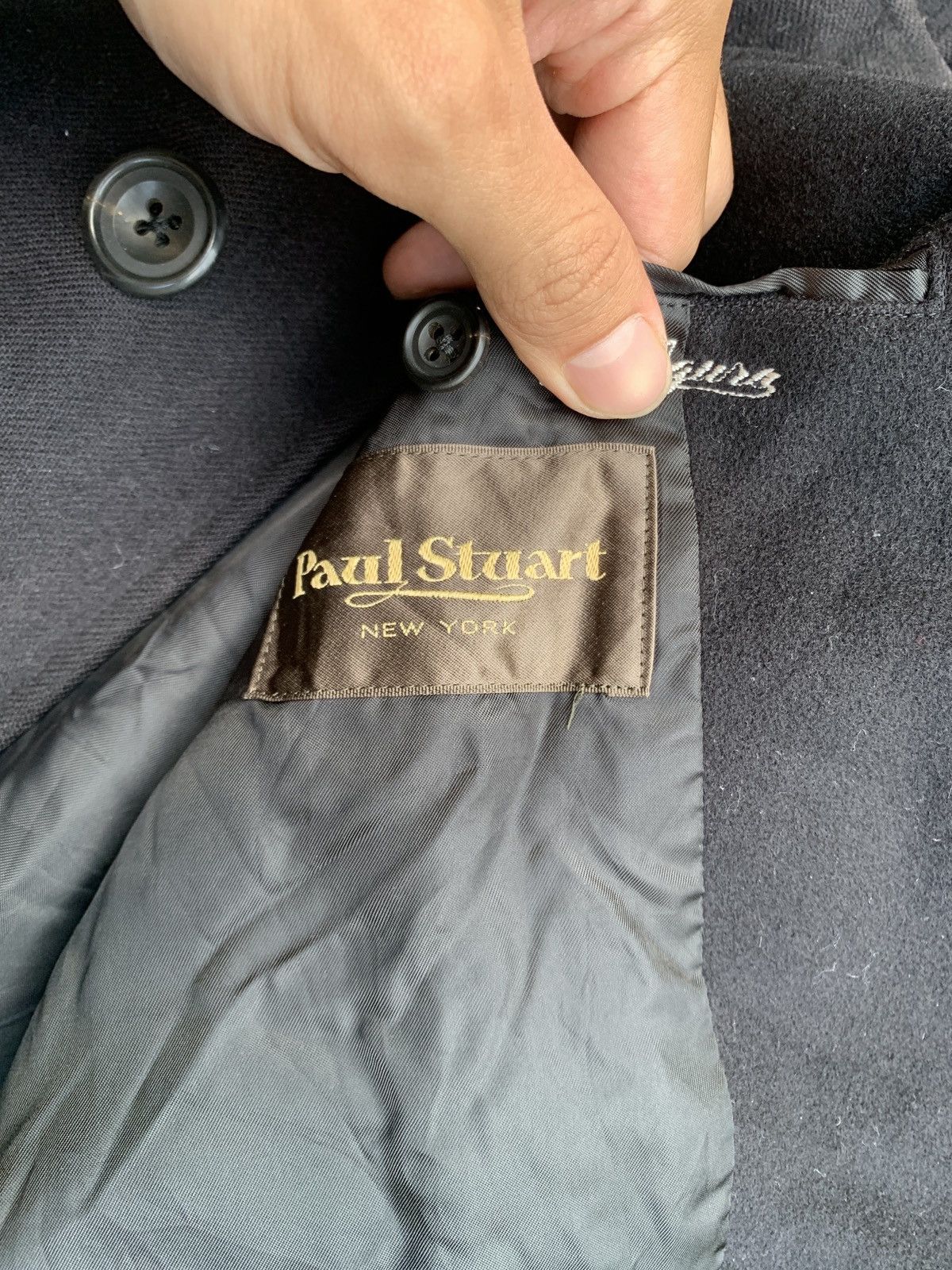 Paul Stuart × Vintage Vintage Paul Stuart Wool Long Coat Size US L / EU 52-54 / 3 - 8 Thumbnail