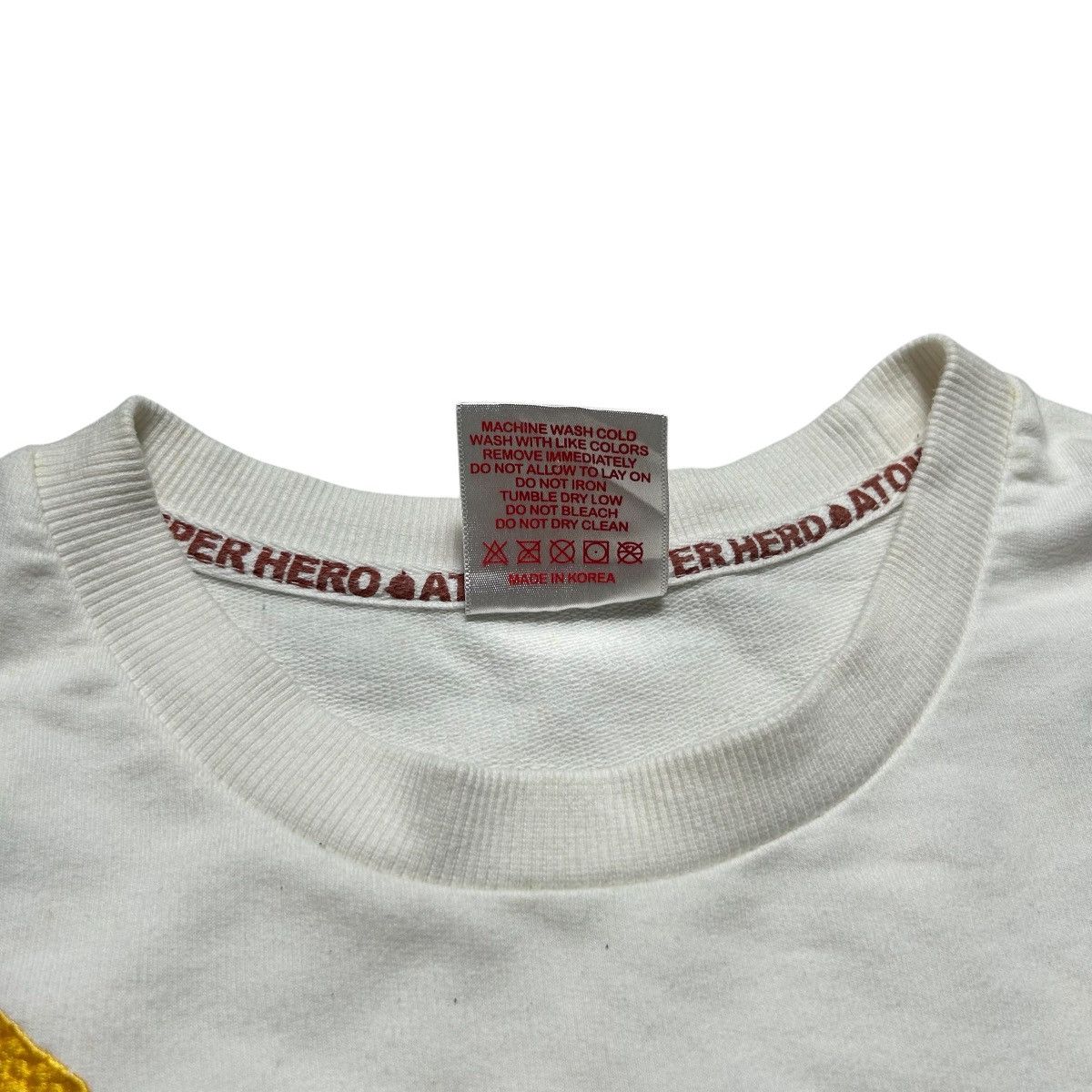Anime Super Hero Atom Embroidery Logo Sweatshirt Size ONE SIZE - 6 Thumbnail