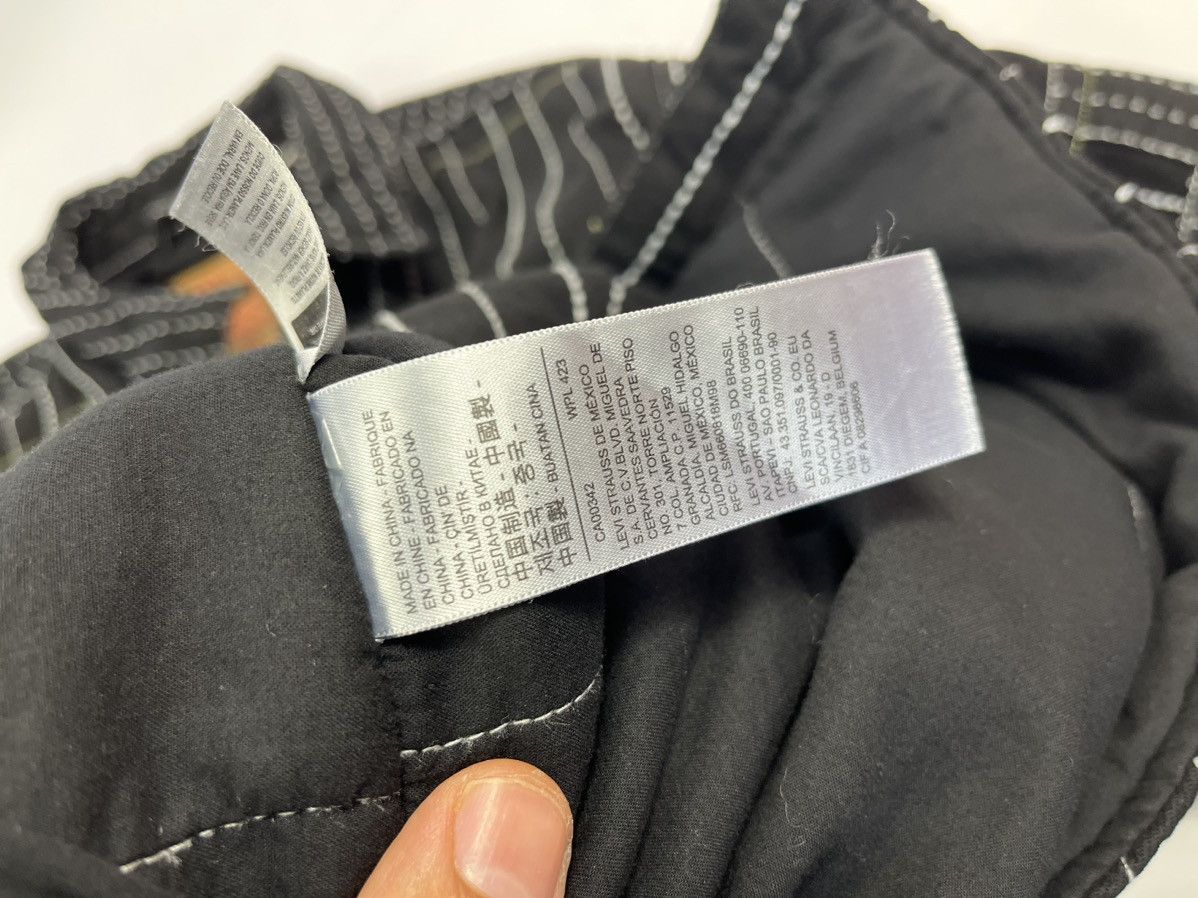 DENIM TEARS × Levi's Embroidered Black oversized quilted Jacket Size US XL / EU 56 / 4 - 9 Thumbnail