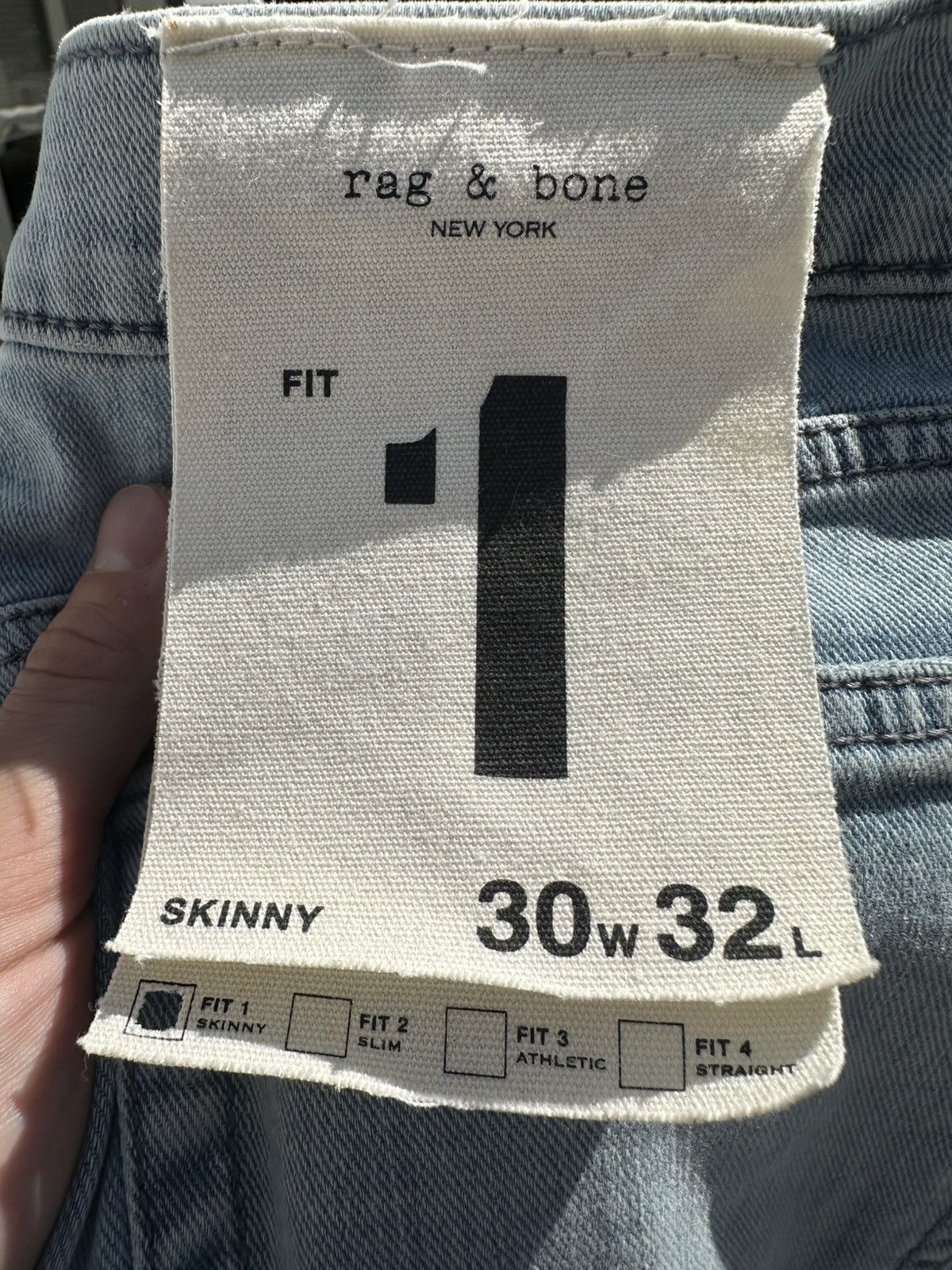 Rag & Bone Rag & Bone Fit 1 Aero Stretch Denim Size US 30 / EU 46 - 3 Thumbnail