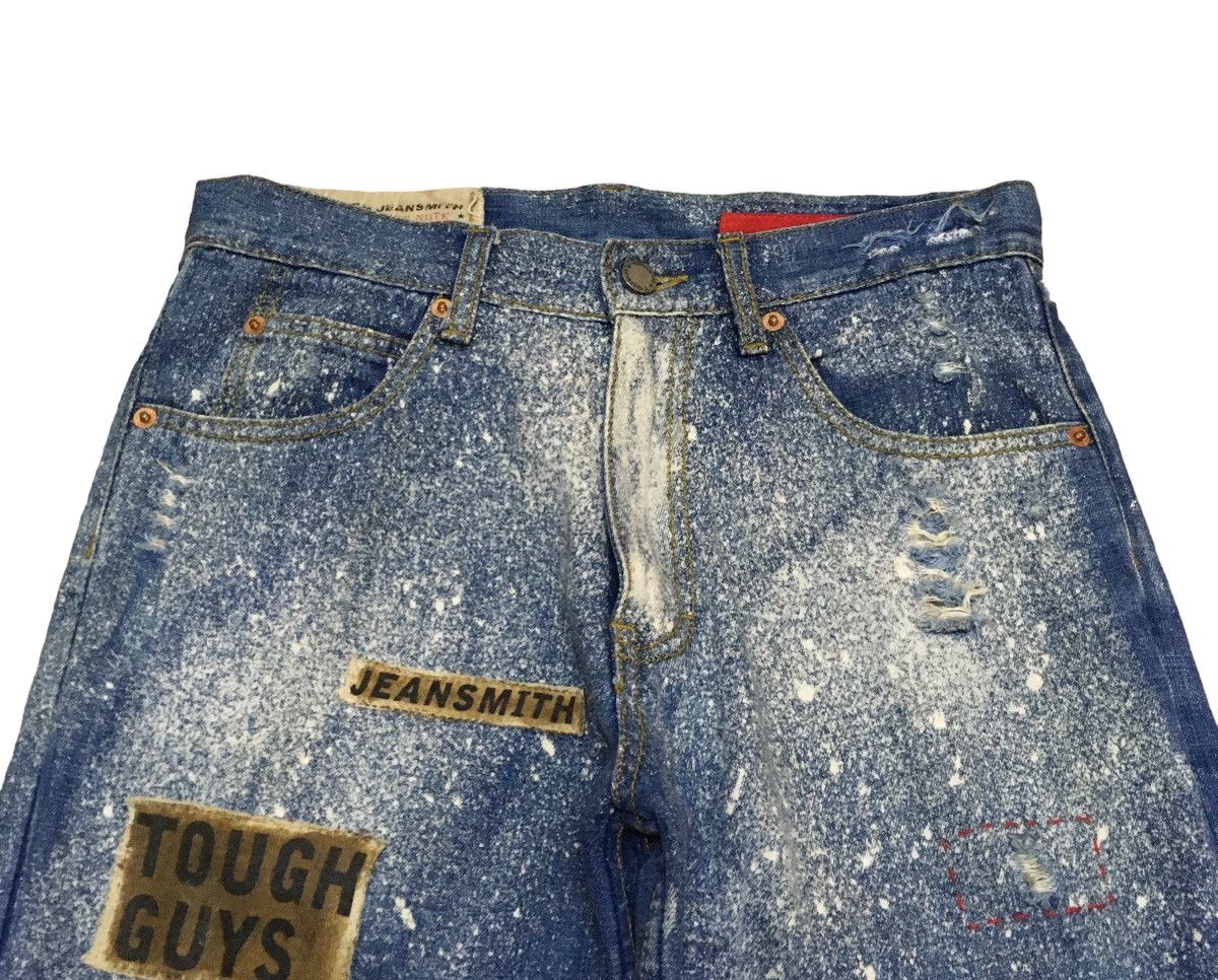Japanese Brand Rare Design Vintage Tough Jeansmith Patchwork Jeans 2000s Size US 28 / EU 44 - 3 Thumbnail