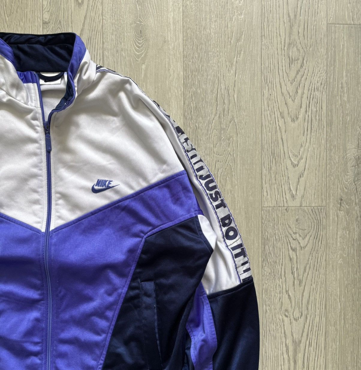 Nike × Vintage Vintage Nike Track Jacket Zip Up Size US M / EU 48-50 / 2 - 3 Thumbnail