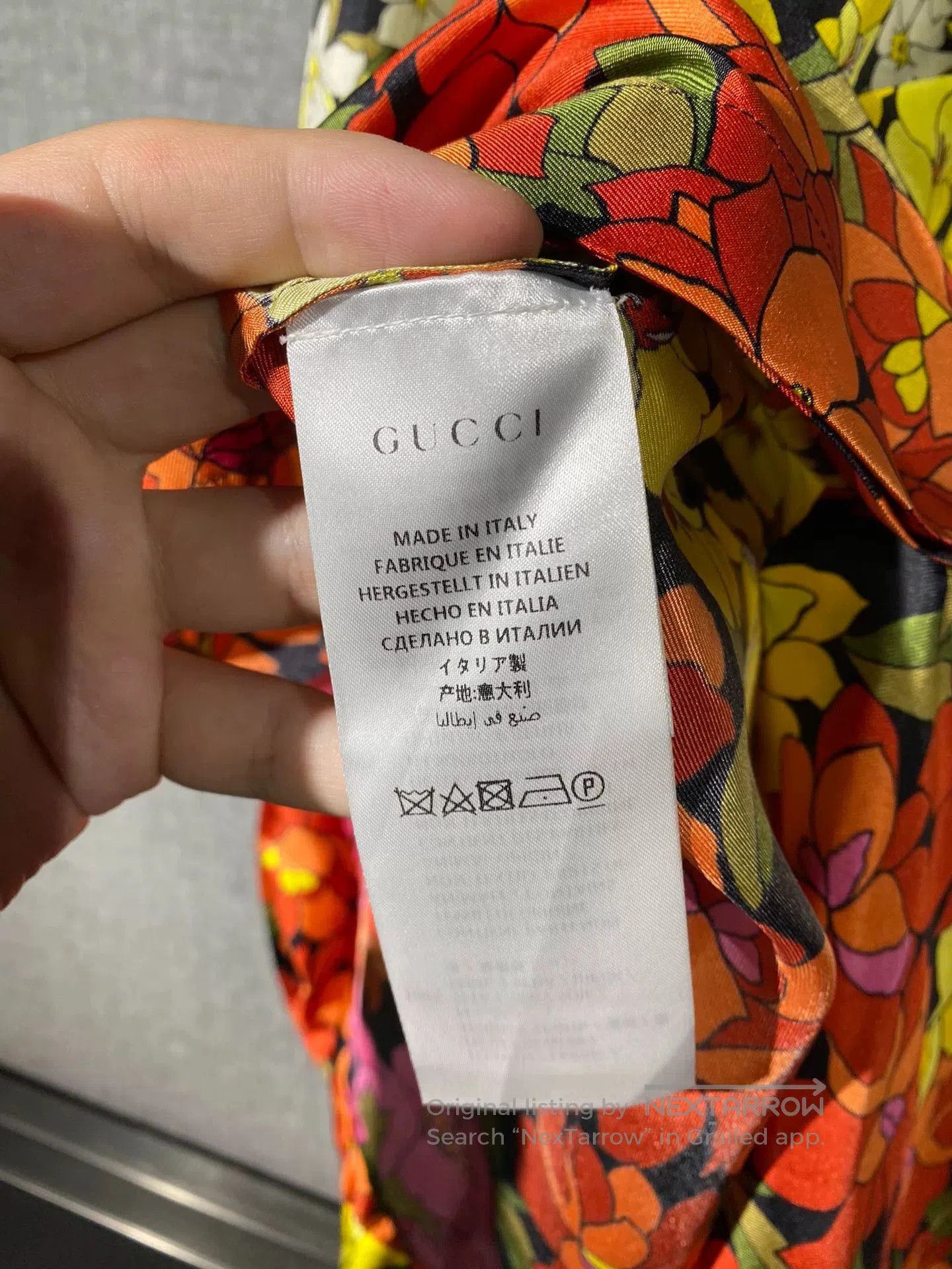 Gucci floral silk blouse jacket by gucci. Size L / US 10 / IT 46 - 6 Thumbnail