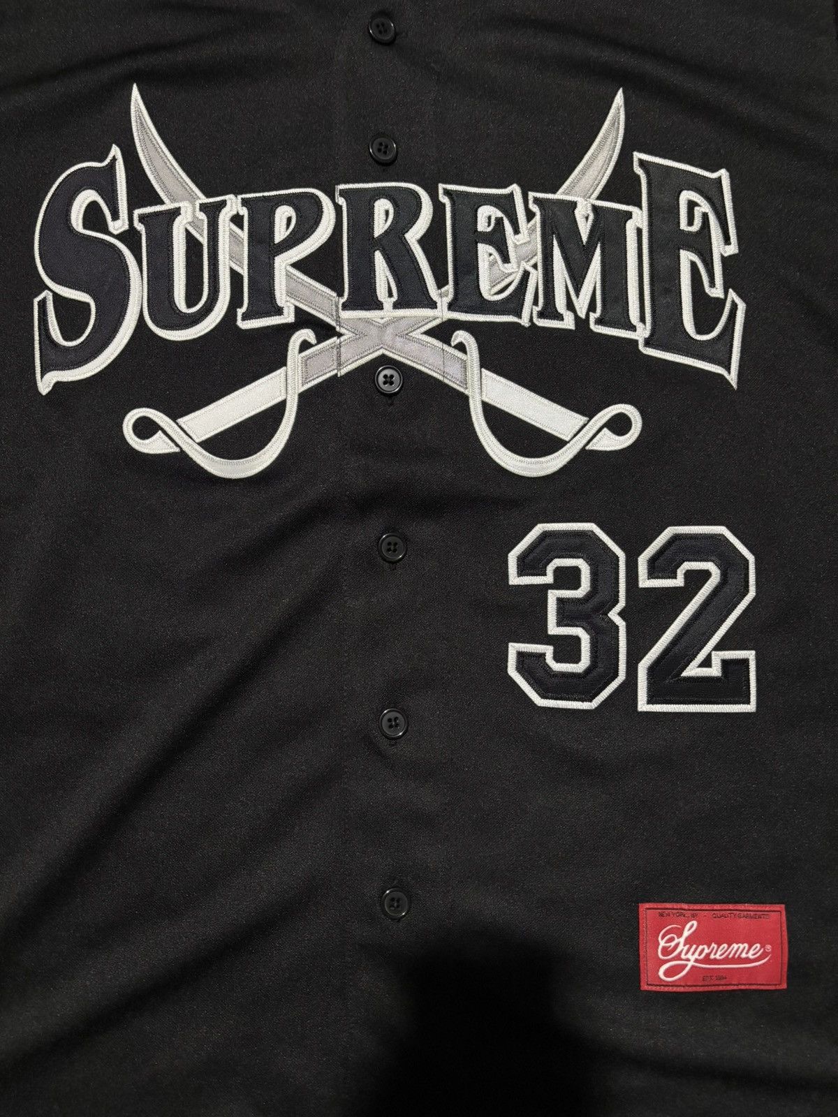 Supreme Supreme Swords Baseball Jersey Size US L / EU 52-54 / 3 - 2 Thumbnail