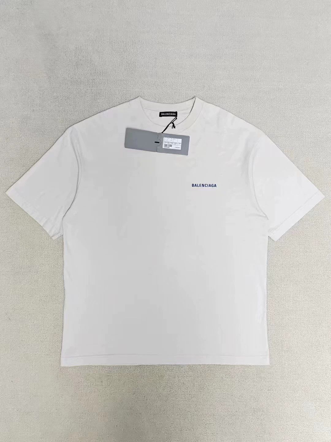 Balenciaga front and back logo printed short sleeved T-shirt
