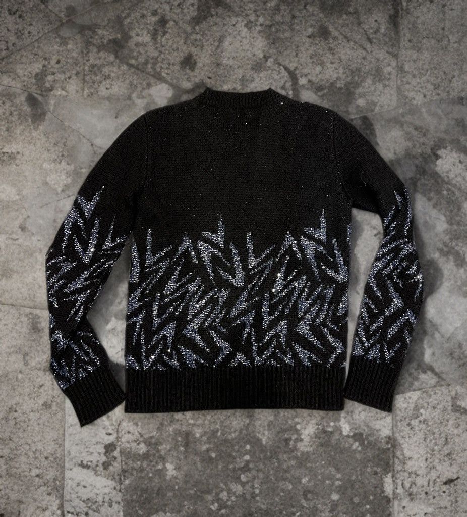Saint Laurent Paris Saint Laurent FW18 Glitter Lightning Sweater Size US S / EU 44-46 / 1 - 2 Thumbnail