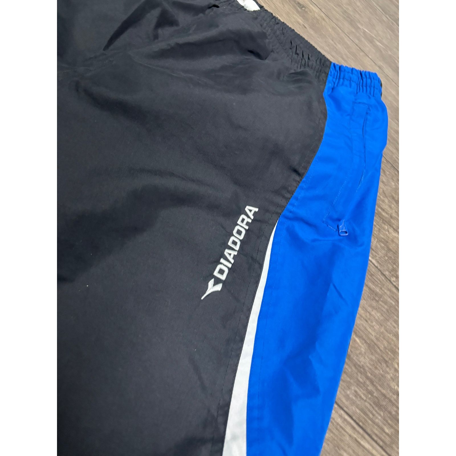 Diadora × Vintage Vintage Diadora Tracksuit Black Blue Sz XL 90s Size US XL / EU 56 / 4 - 8 Thumbnail