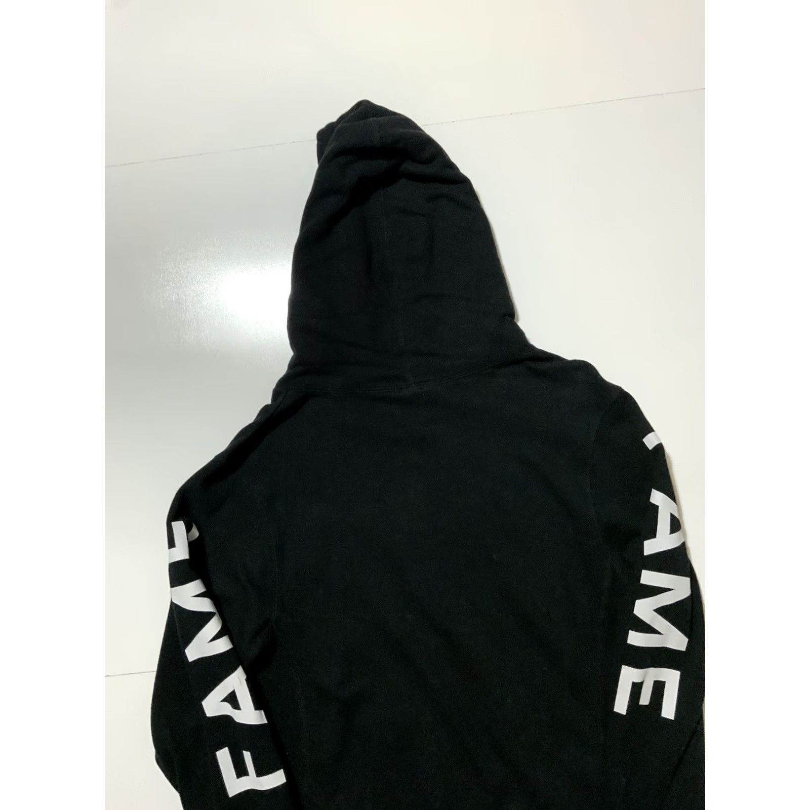 J Brand Hall Of Fame Hoodie Graphic Black & White Gusset Zip Front Fleece Sz. M Mens Size US M / EU 48-50 / 2 - 4 Thumbnail
