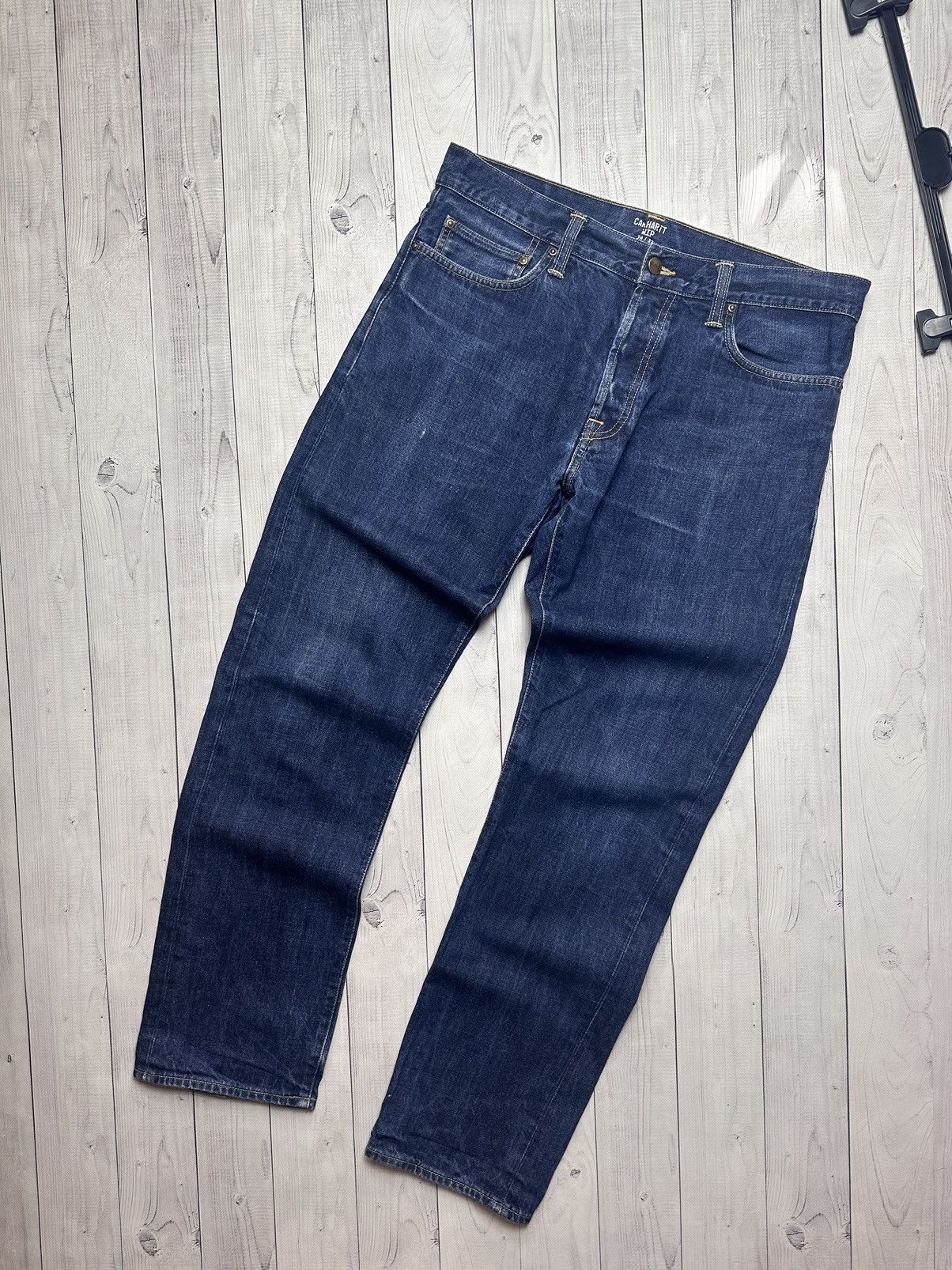 Carhartt Wip × Vintage Vintage Carhartt Wip Demin jeans logo size 34/32 Size US 34 / EU 50 - 6 Thumbnail