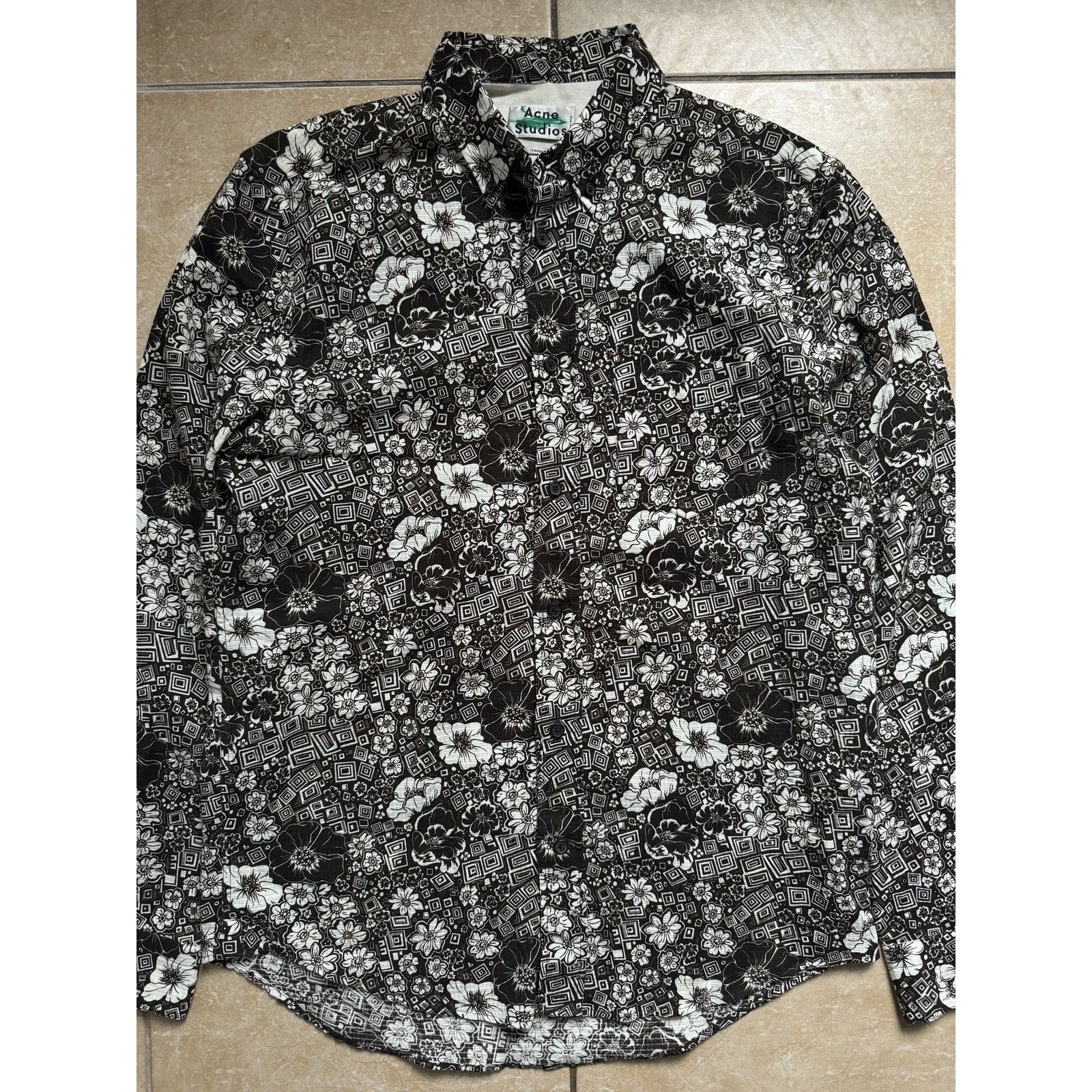 Acne Studios Vintage Acne Studios Isherwood Floral W Shirt Size US M / EU 48-50 / 2 - 2 Thumbnail
