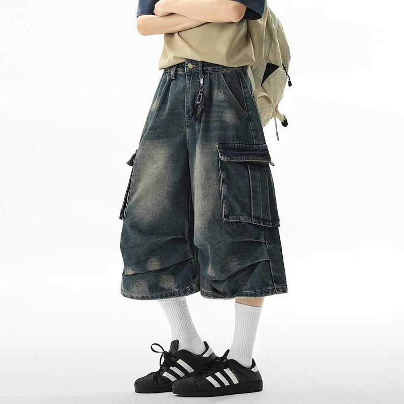 Japanese Brand × Jean Seven Quarter Jeans Cargo Multi pocket Size US 33 - 1 Thumbnail