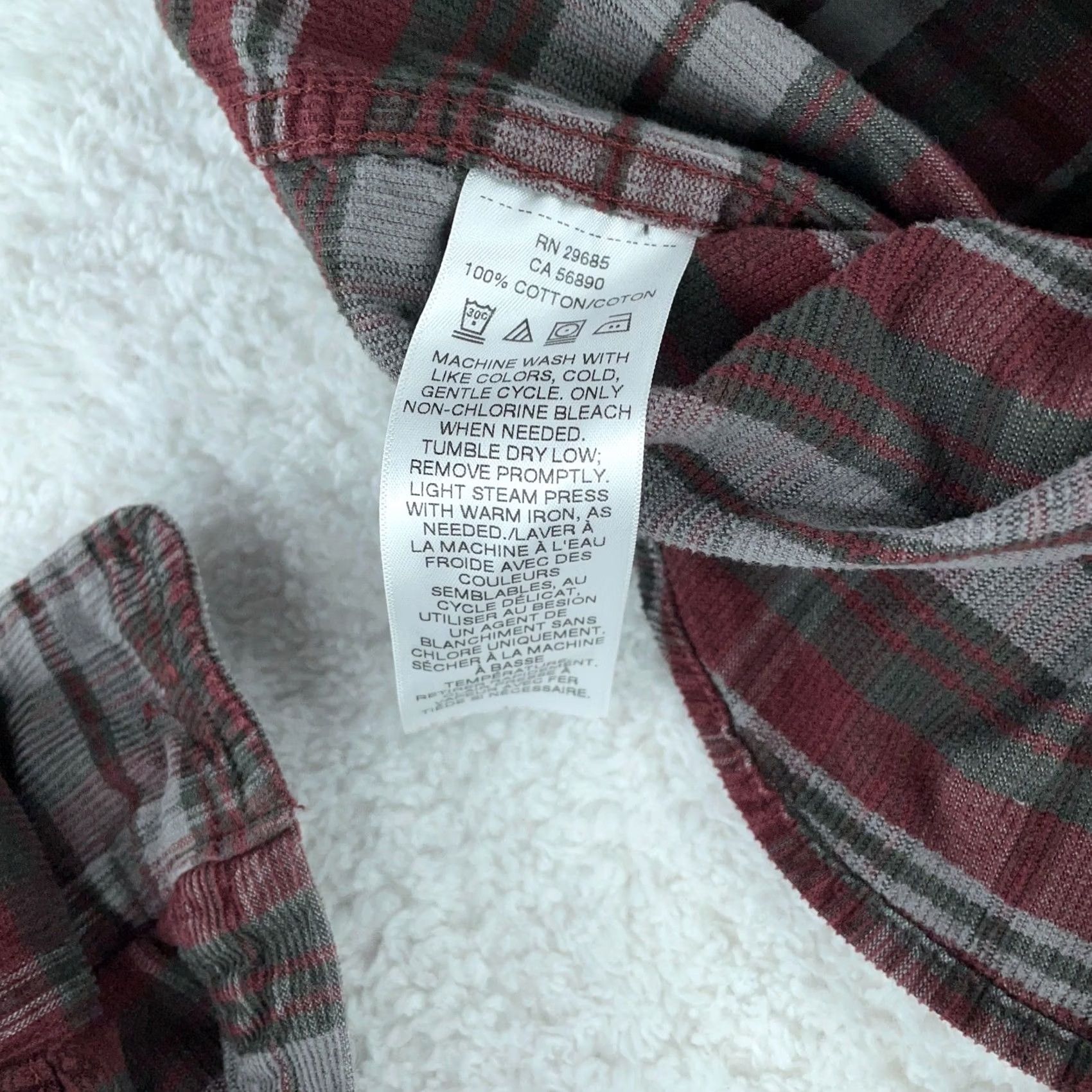 Pendleton Pendleton Wayne Corduroy Shirt Mens Large Burgundy Brown Check Button-Down Size US L / EU 52-54 / 3 - 4 Thumbnail