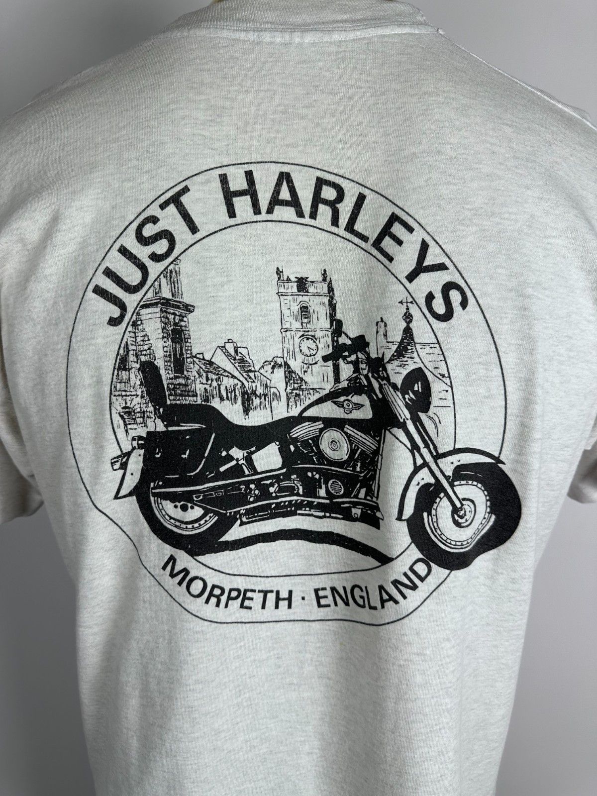 Harley Davidson Harley Davidson Just Harleys Morpeth England Vintage T Shirt Size US L / EU 52-54 / 3 - 2 Thumbnail