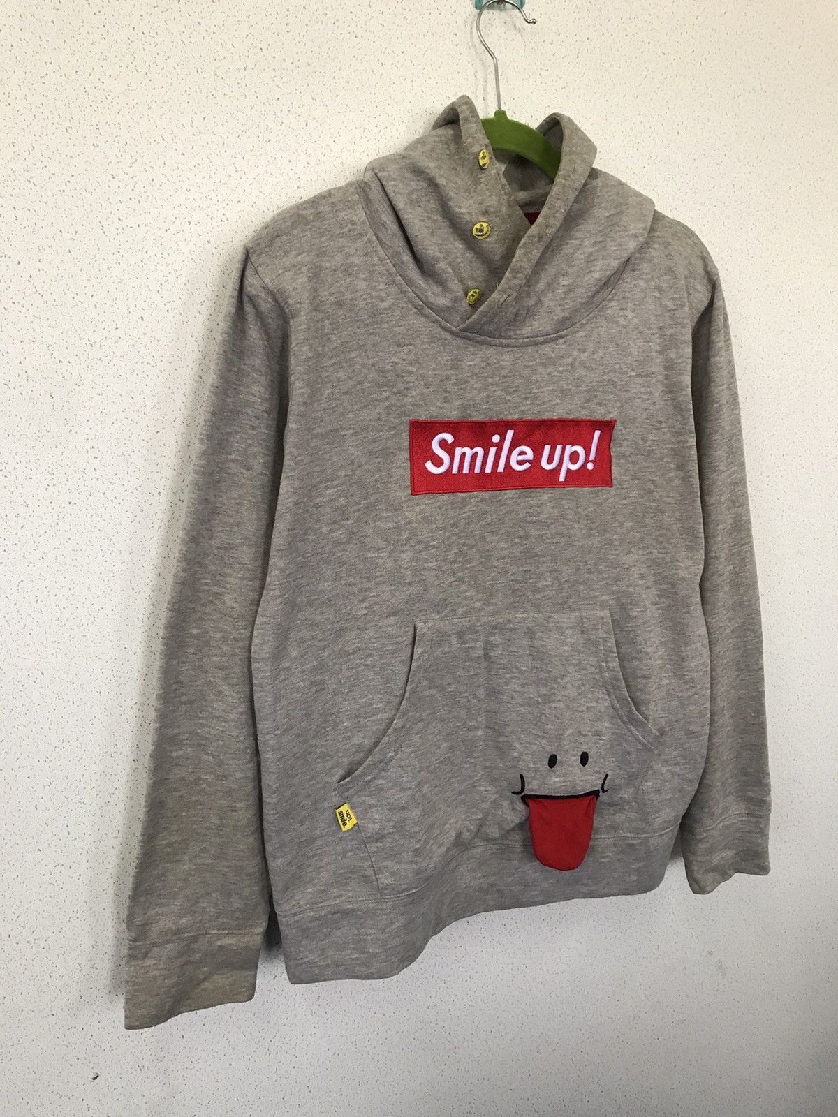 Japanese Brand Up! Smiley Vintage pullover Hoodie Size US M / EU 48-50 / 2 - 3 Thumbnail