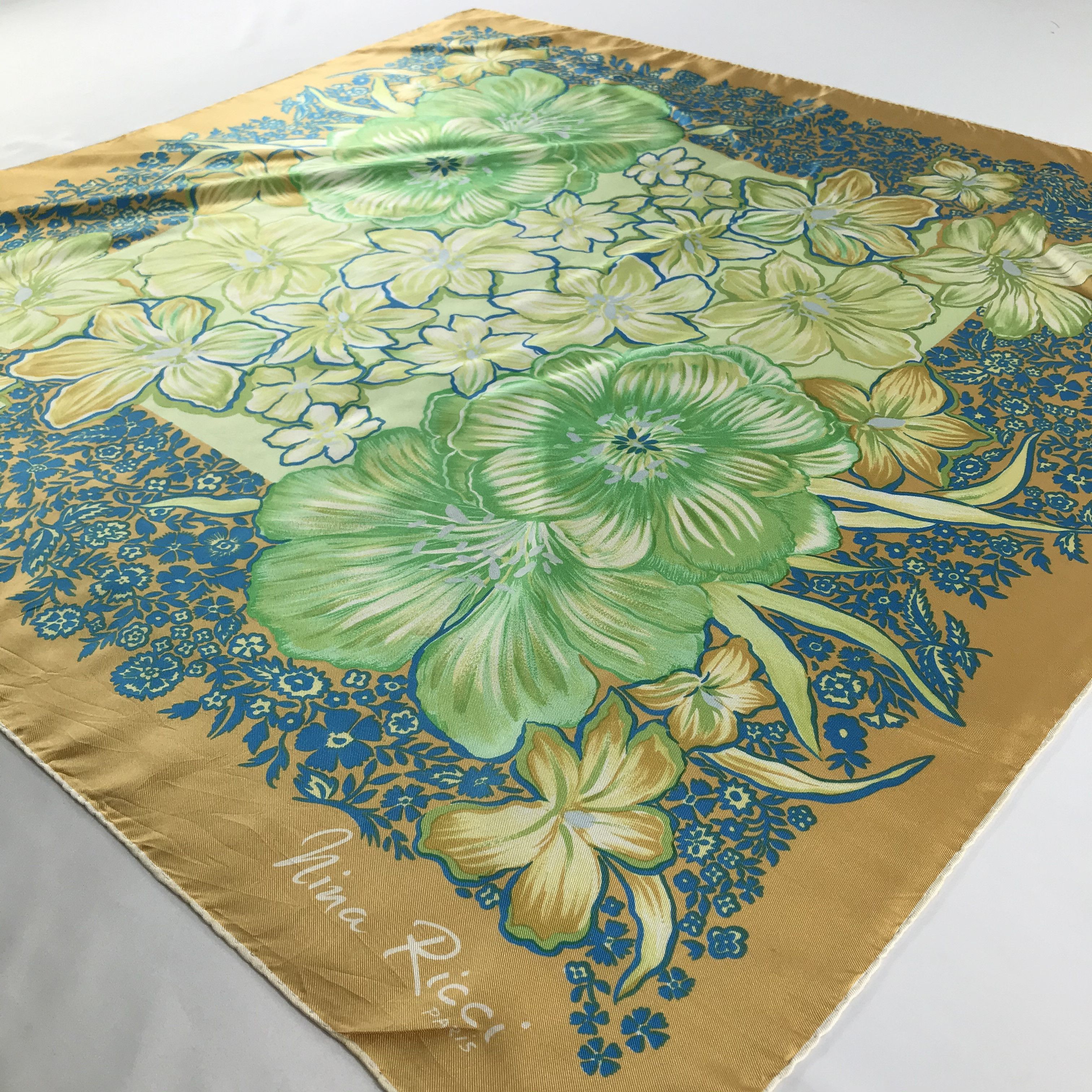 Nina Ricci Vintage Nina Ricci Silk Scarf Size ONE SIZE - 3 Thumbnail