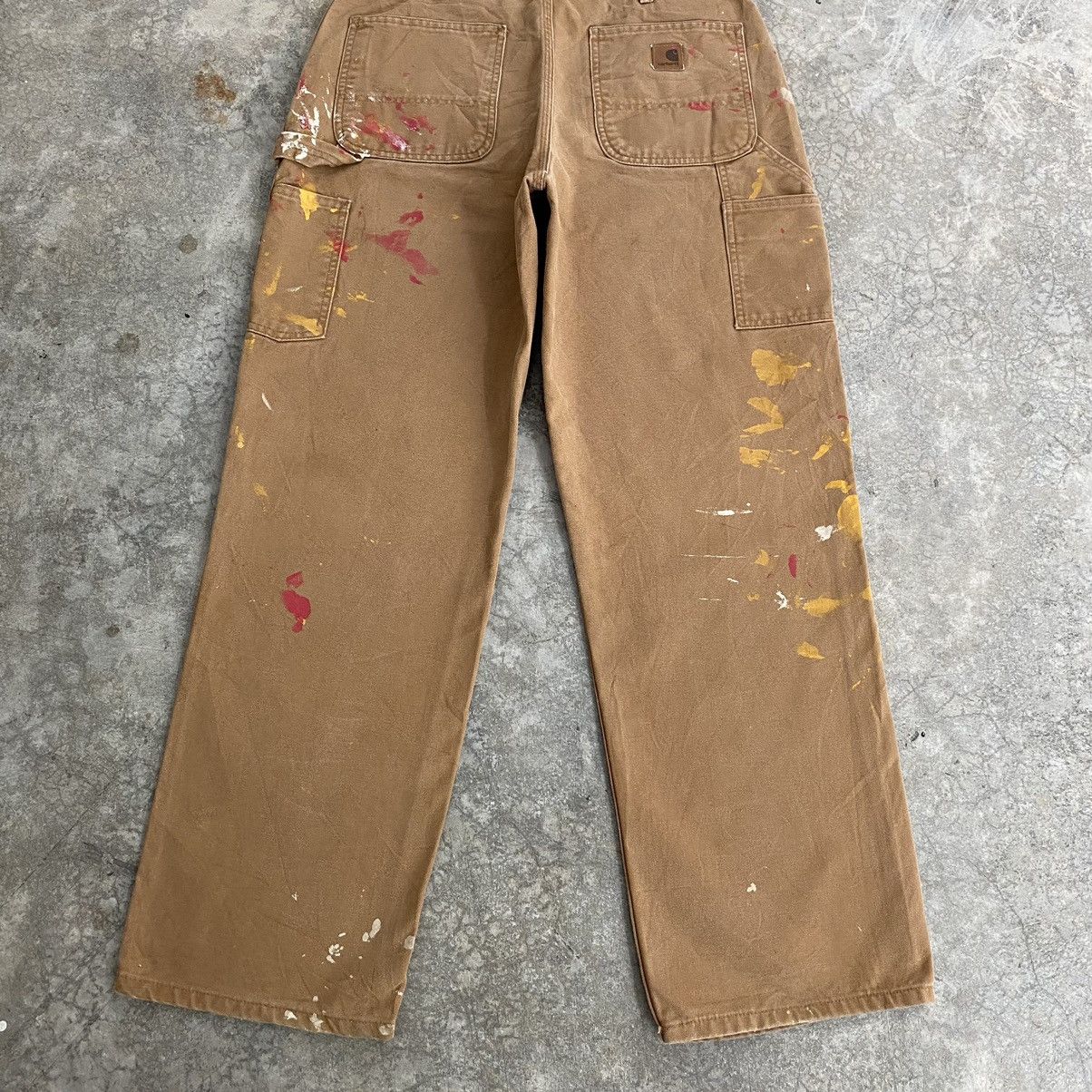 Carhartt Vintage Carhartt Tan Splatter Painter Workwear Pants Size US 33 - 16 Thumbnail