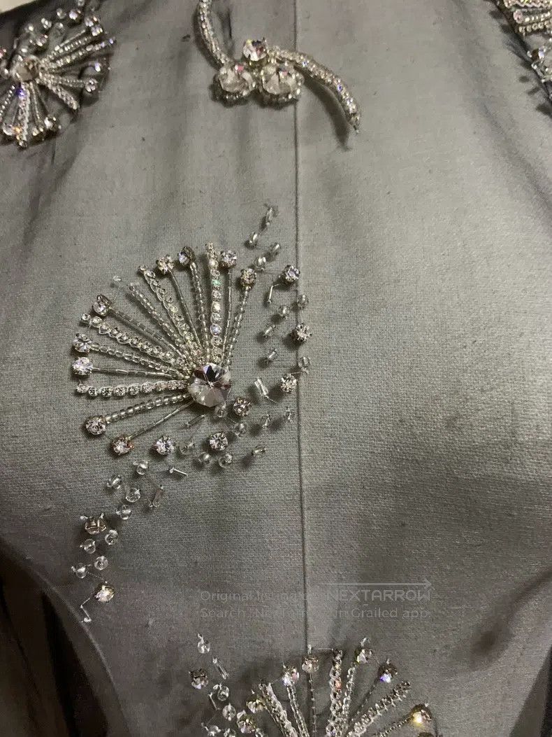 Dries Van Noten Dries Van Noten Runway-Exclusive Heavy-Detailed Beaded Sil Size M / US 6-8 / IT 42-44 - 9 Thumbnail