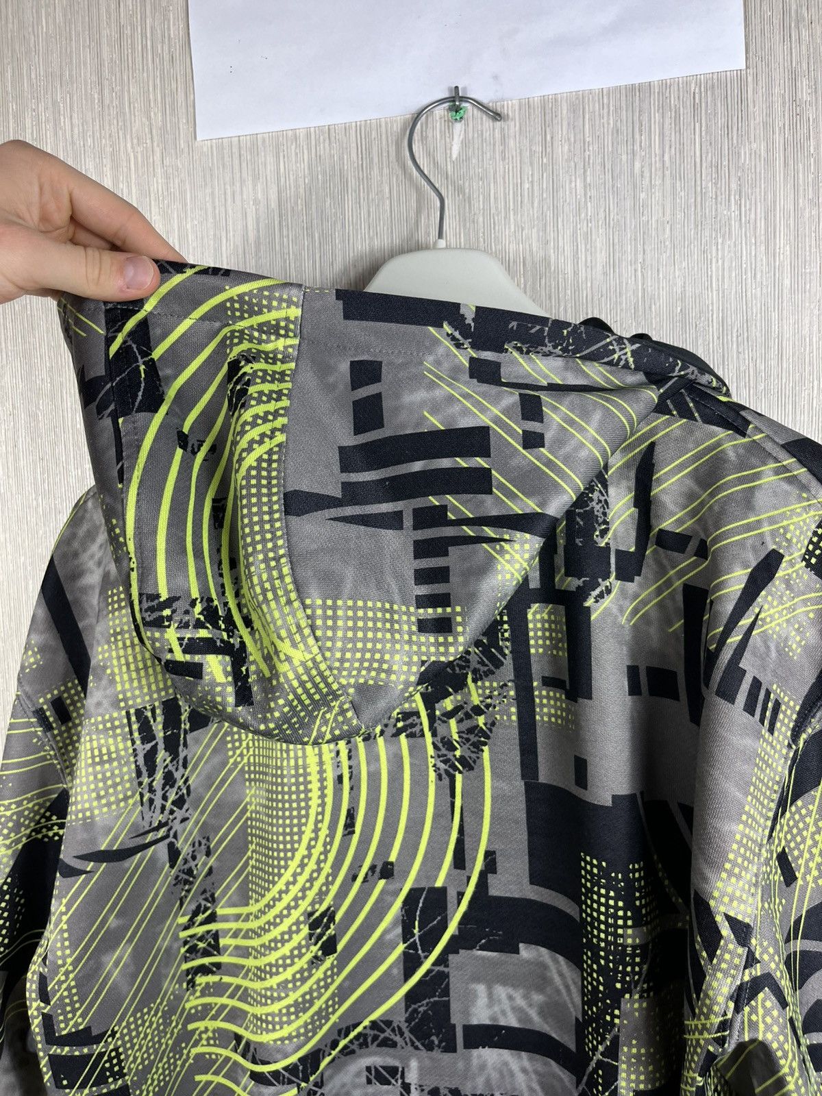 Oakley × Vintage Vintage Oakley y2k cyber patterned zip hoodie outdoor retro Size US L / EU 52-54 / 3 - 23 Thumbnail