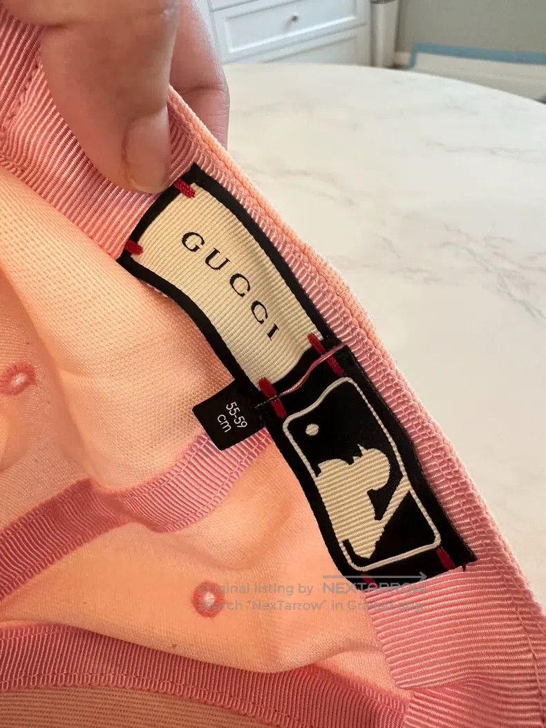 Gucci Gucci Logo letter rabbit pattern decoration pink cotton ba Size ONE SIZE - 4 Thumbnail