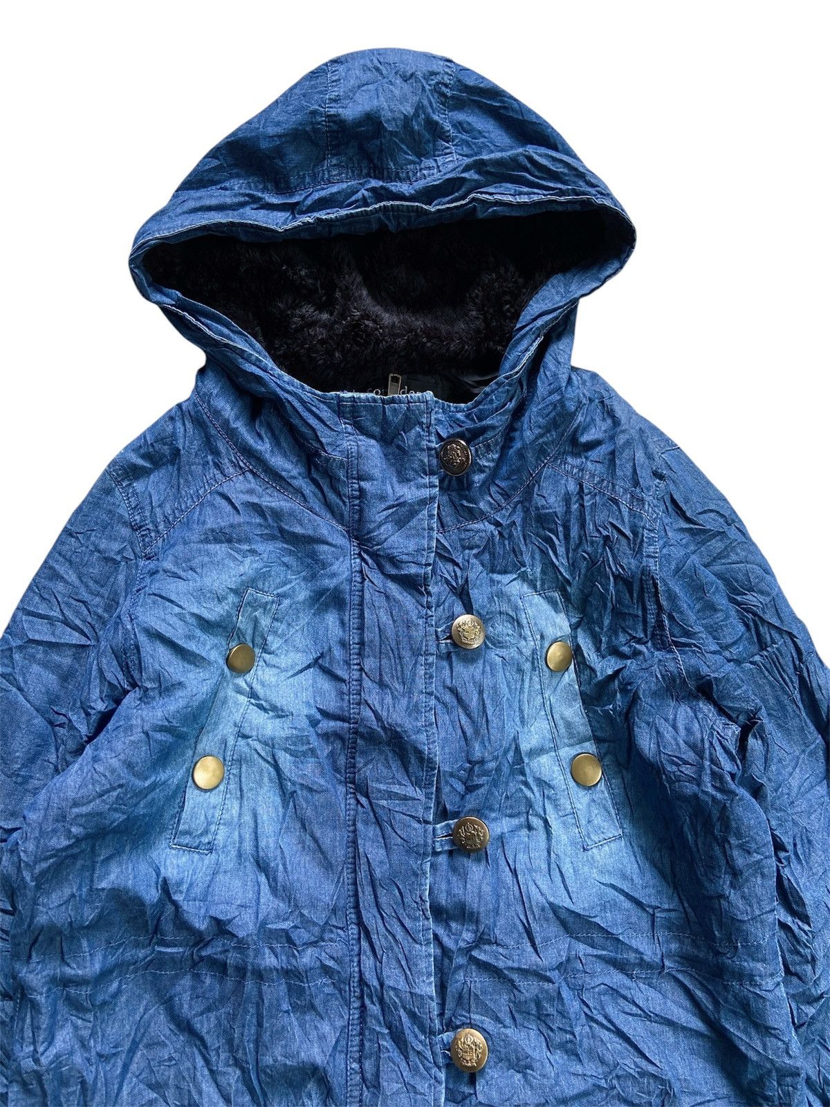 Japanese Brand SORRIDERE JAPANESE BLUE WASHED WINTER JACKET Size US L / EU 52-54 / 3 - 4 Thumbnail