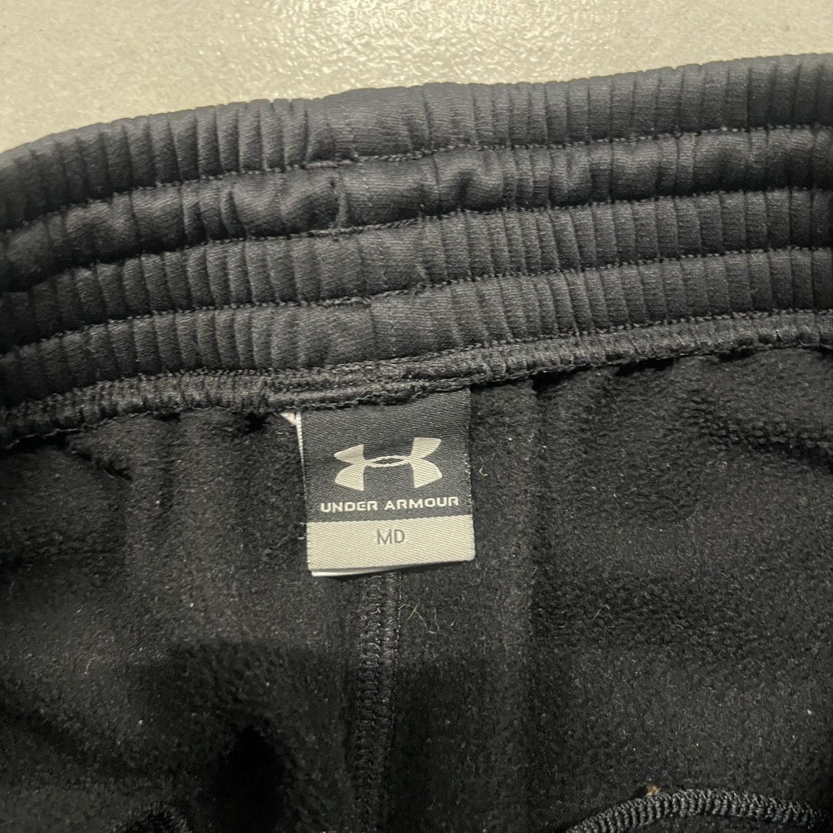 Under Armour × Vintage Crazy Vintage Y2K Baggy Black under armour Sweatpants w/ rip Size US 32 / EU 48 - 8 Thumbnail