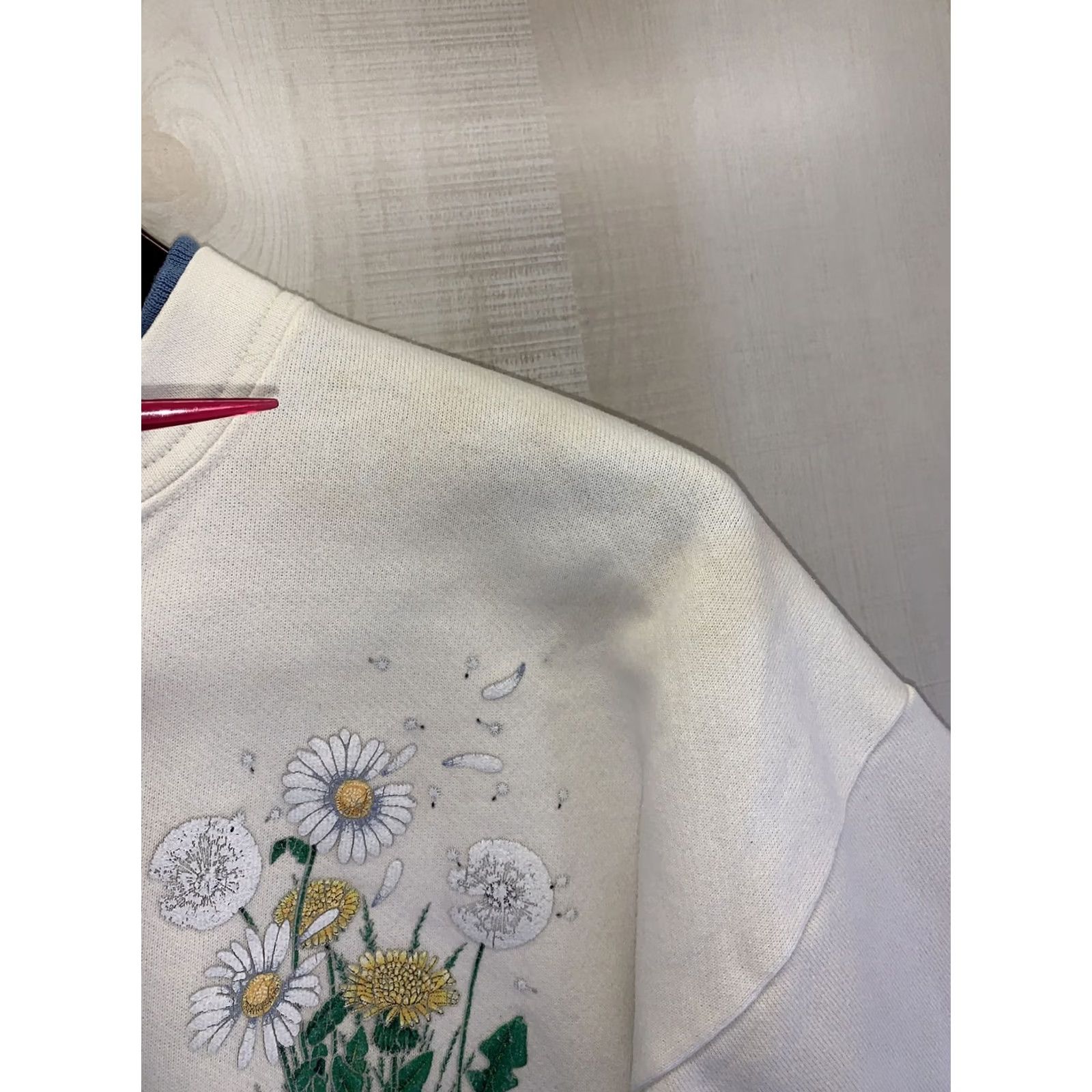 Vintage VINTAGE Morning Sun Sweatshirt Cardigan Petite Large Dandelion Daisy-6903 Ladies/Adults? Size L / US 10 / IT 46 - 6 Thumbnail