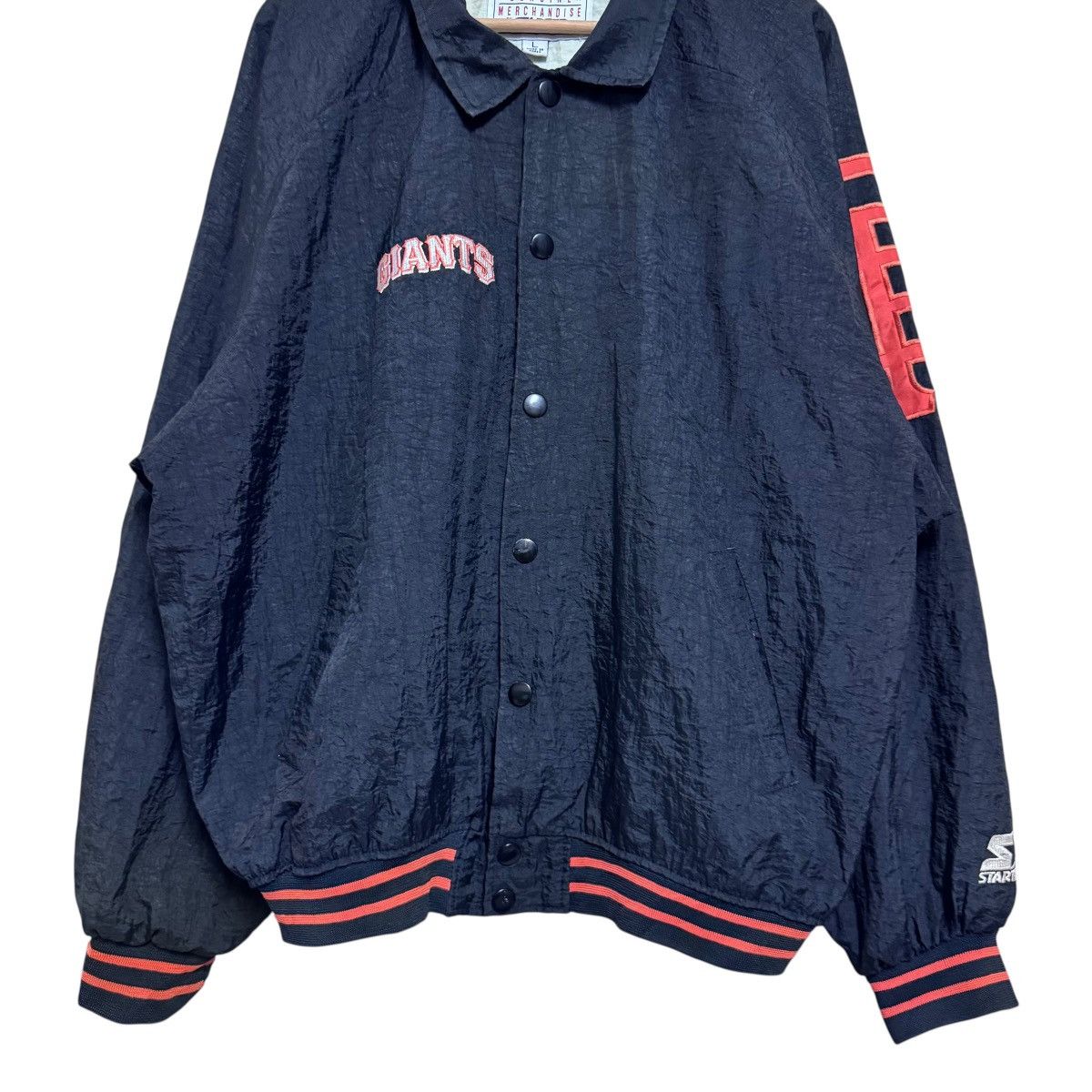 MLB Vintage San Francisco Giants Nylon Bomber Jacket Starter Size US L / EU 52-54 / 3 - 7 Thumbnail