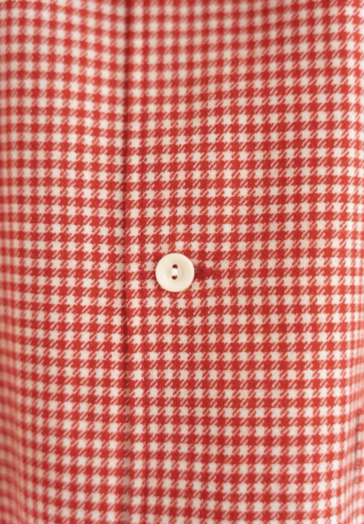 Yohji Yamamoto Yohji Yamamoto 93aw Houndstooth Red Shirt K4 Size US M / EU 48-50 / 2 - 5 Thumbnail