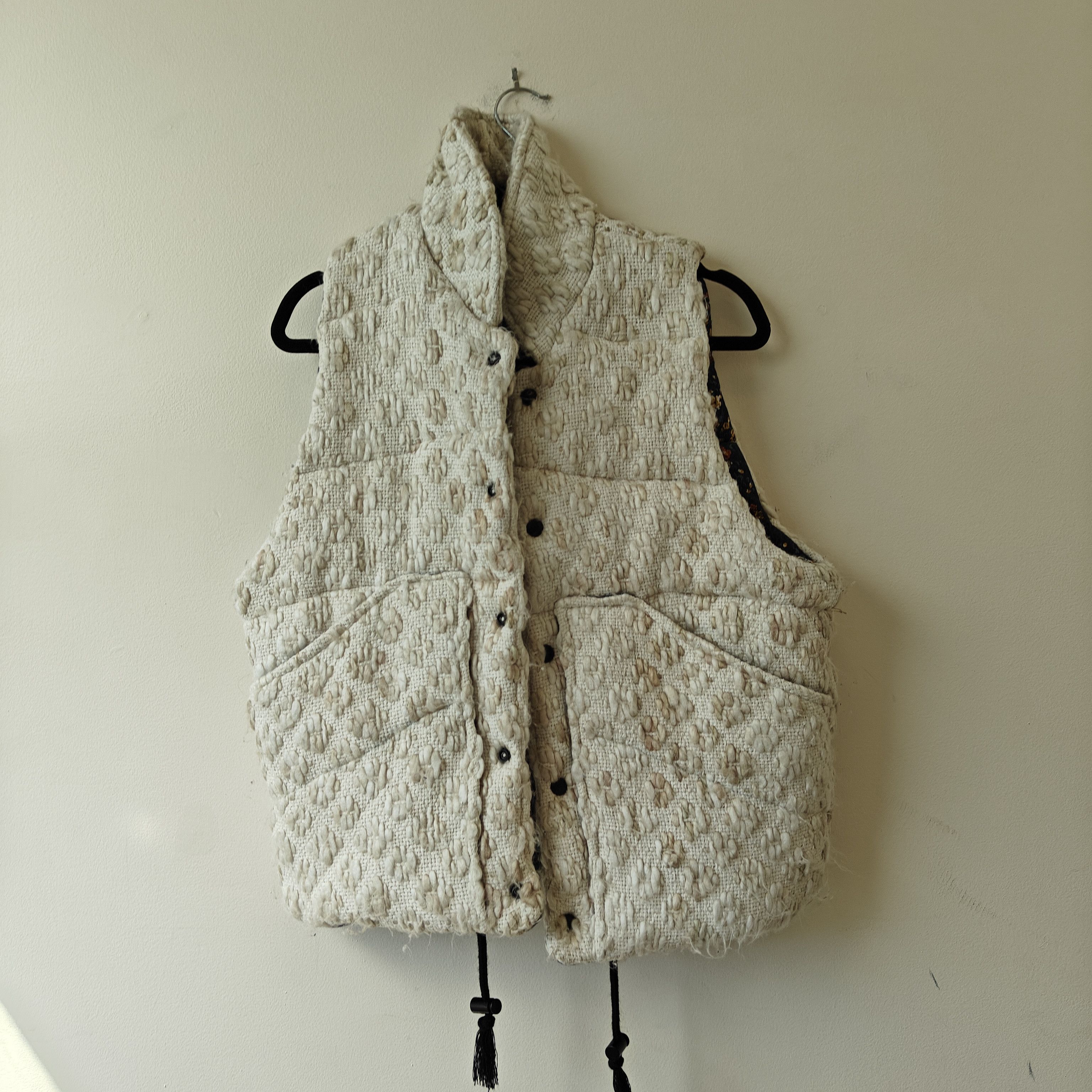 Monitaly rare embroidery puffy hand painted liner vest Size US S / EU 44-46 / 1 - 2 Thumbnail