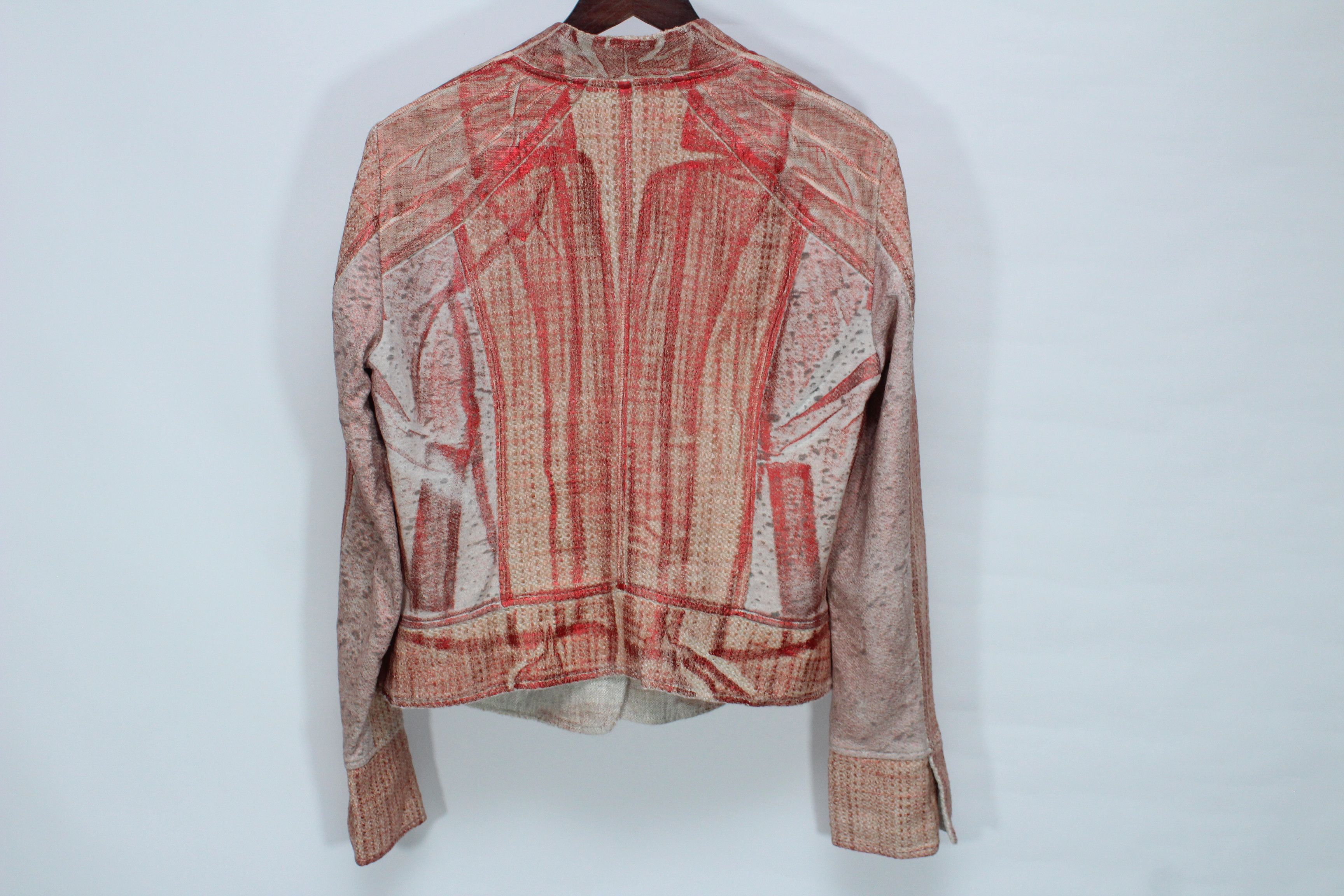 Elisa Cavaletti Elisa Cavaletti Archival Textured Boho Artisan Jacket Unique Size L / US 10 / IT 46 - 6 Thumbnail