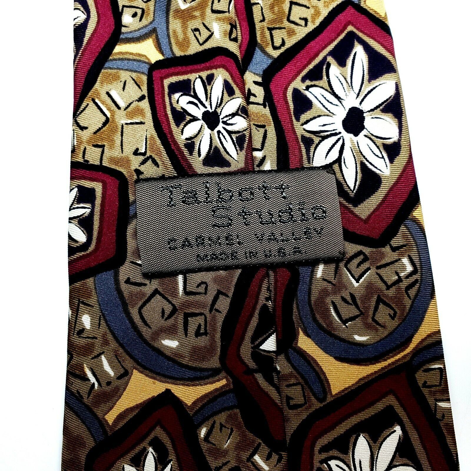 Robert Talbott Robert Talbott Studio Silk Tie Brown Print Abstract Classic Size ONE SIZE - 3 Thumbnail