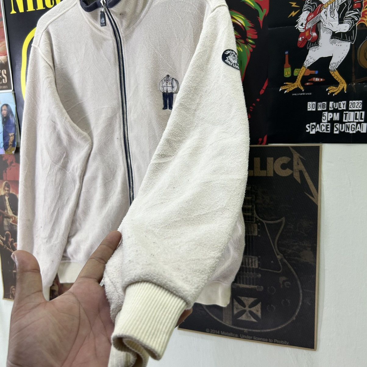 Vintage Vintage Lupo Di Mare Sina Cova Japanese Fleece Sweater Size US L / EU 52-54 / 3 - 6 Thumbnail