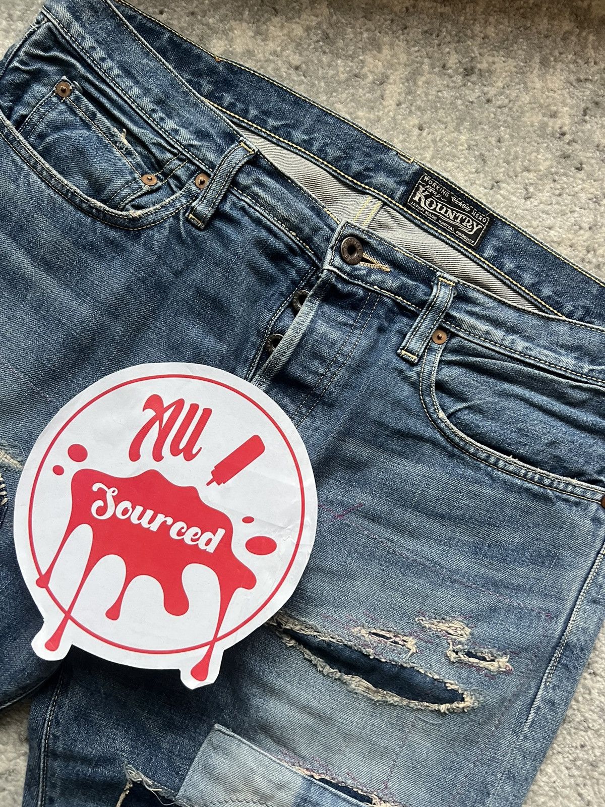 Kapital Kapital 14oz Denim Dixie Monkey Cisco Jeans Size US 36 / EU 52 - 3 Thumbnail