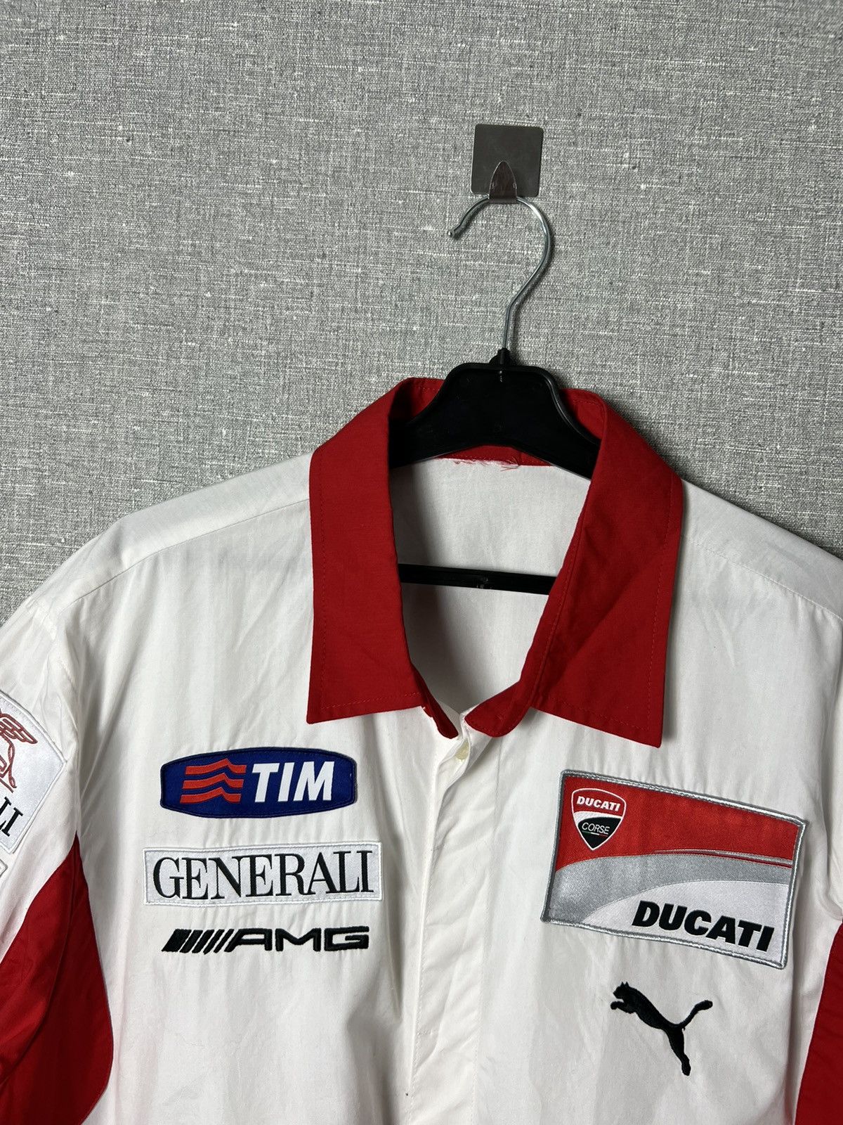 Puma Rare Puma Ducati AMG Racing Button Up Shirt Size US XL / EU 56 / 4 - 9 Thumbnail
