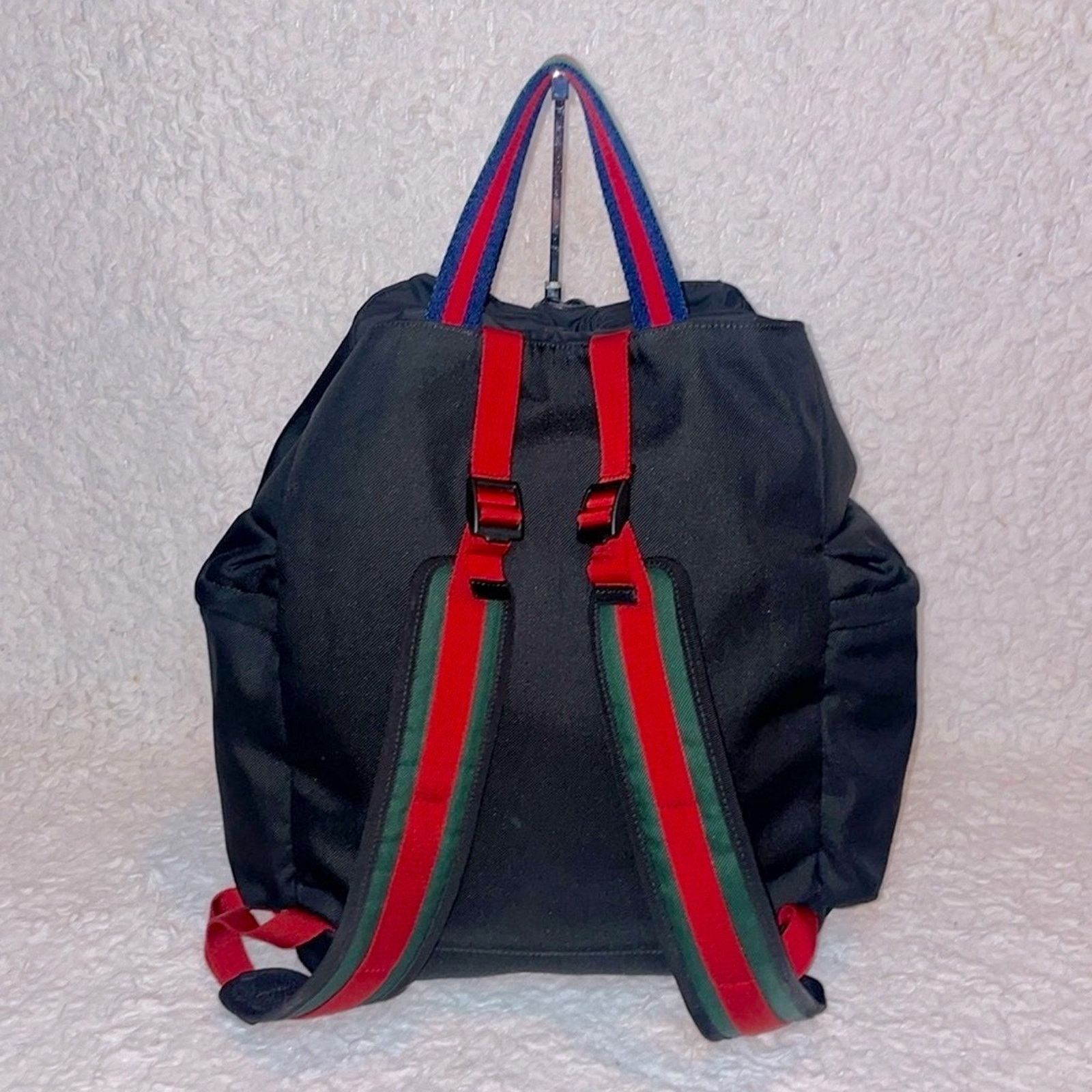 Gucci Gucci Techno Web Tiger Head Drawstring Backpack 450979 Size ONE SIZE - 6 Thumbnail