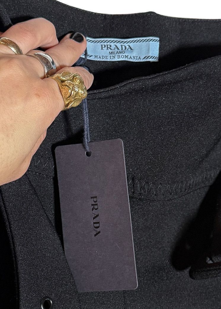 Prada Prada 2018 Black Belted Trousers Size 32" / US 10 / IT 46 - 9 Thumbnail