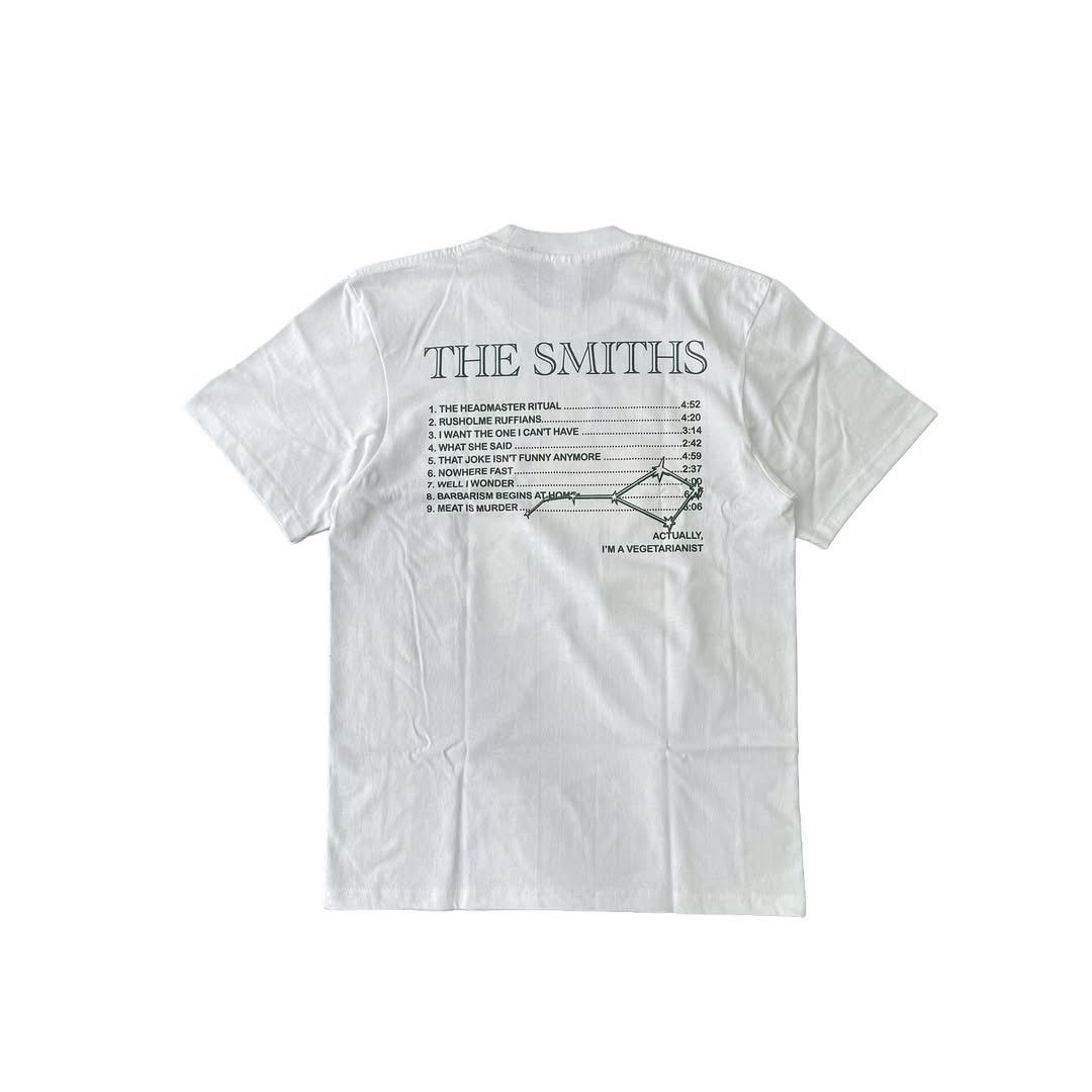 Band Tees THE SMITHS - TRACKLIST WHITE band Tshirt tee Size US L / EU 52-54 / 3 - 3 Thumbnail