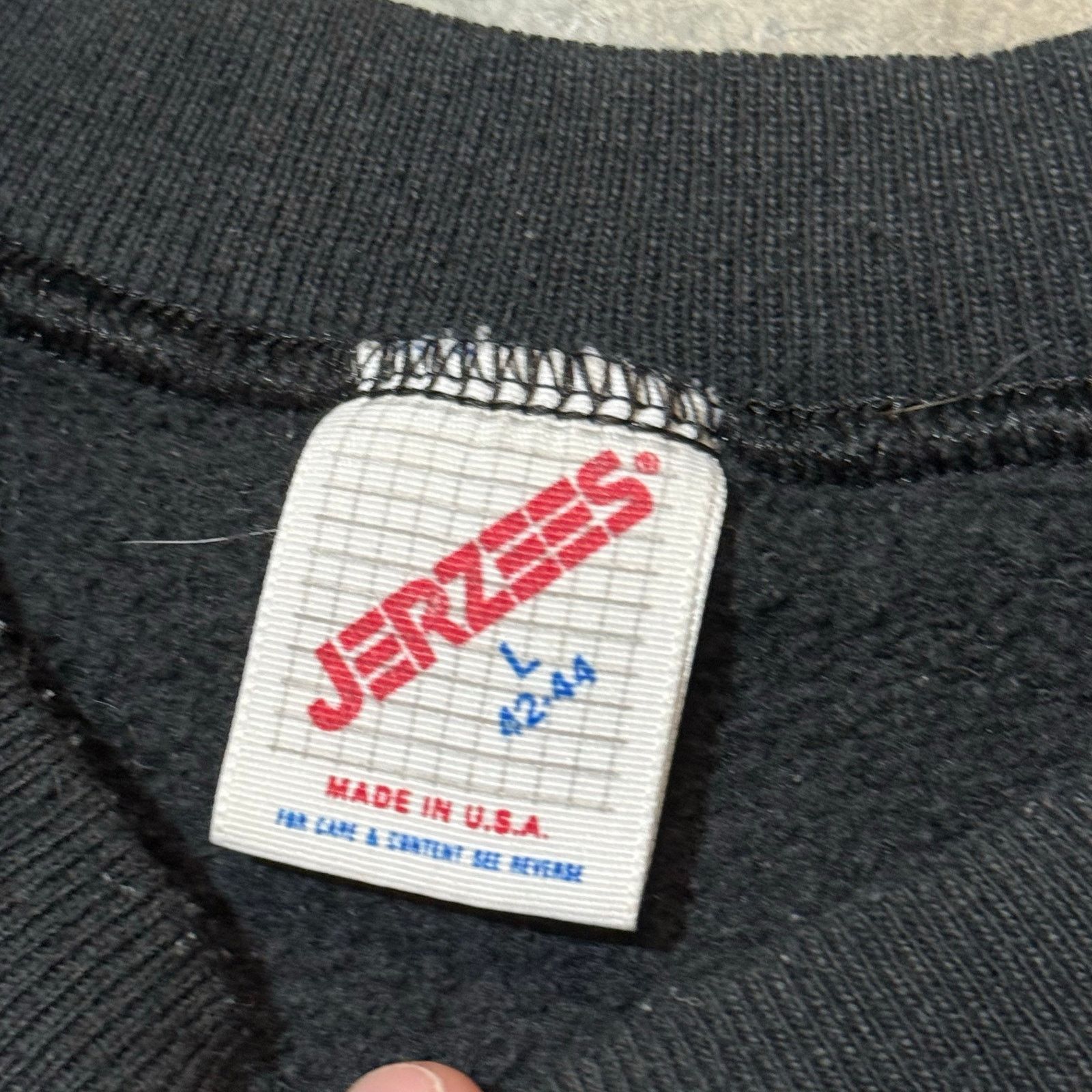 Jerzees Vintage 1987 LSJ Wolf In The Night Crewneck Size US M / EU 48-50 / 2 - 5 Thumbnail