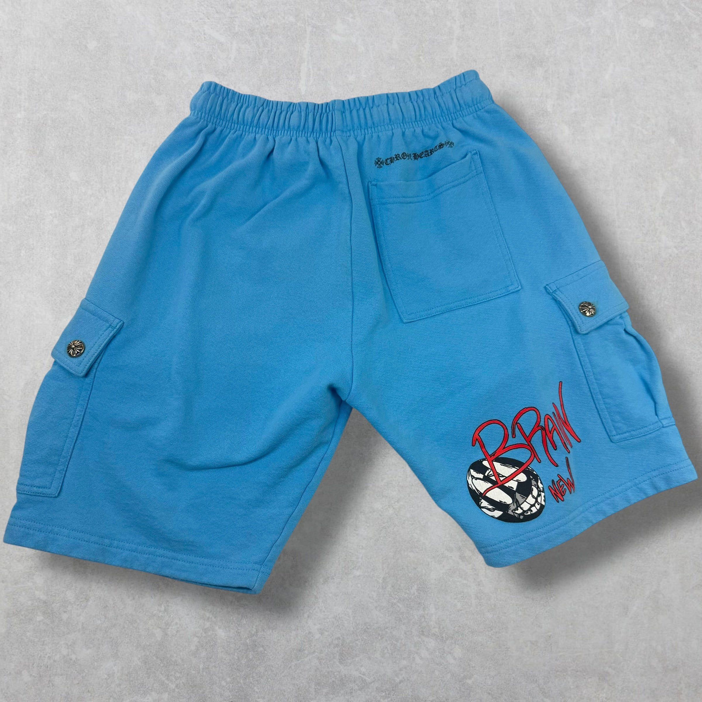 Chrome Hearts Chrome Hearts Matty Boy Blue Cargo Shorts S Size US 30 / EU 46 - 2 Thumbnail