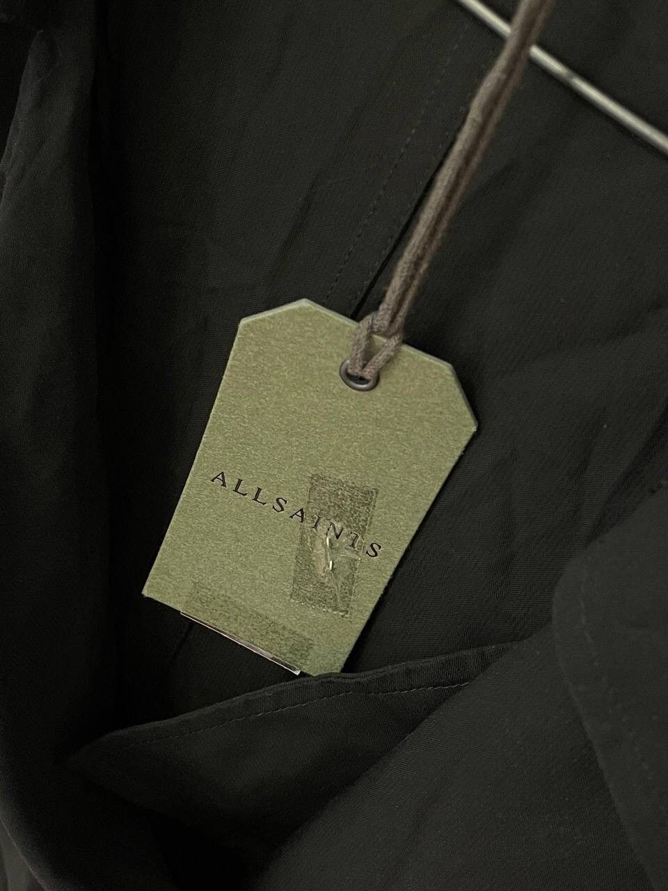 Allsaints Allsaints Avant Garde Basic Total Black Bria Trench Coat Size L / US 10 / IT 46 - 7 Thumbnail