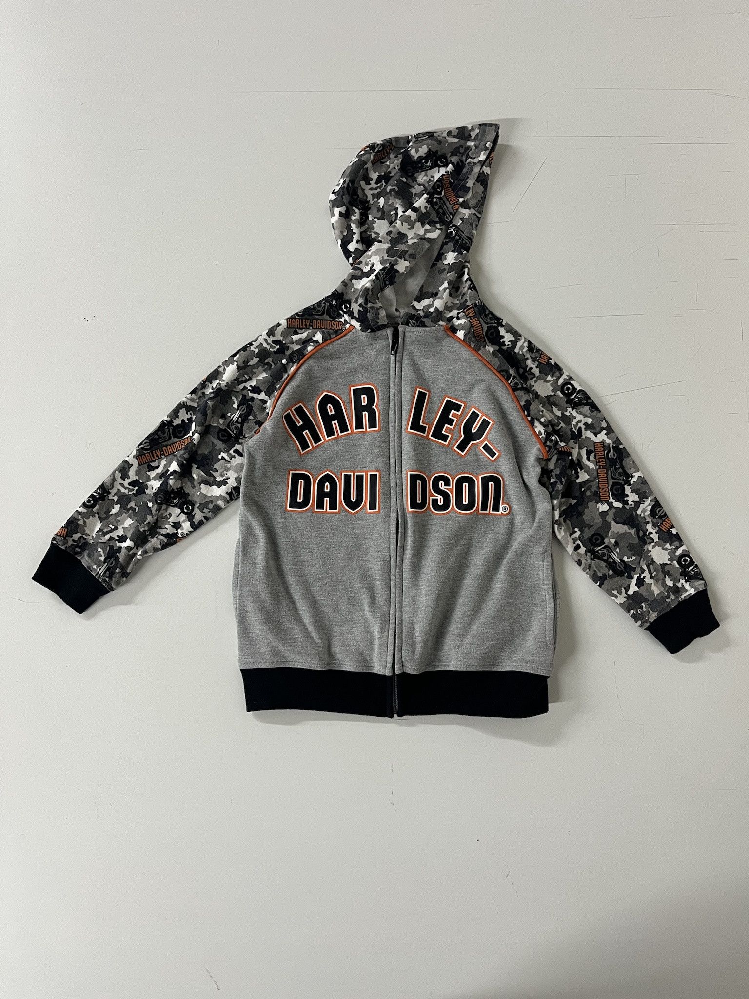 Harley Davidson × Vintage Vitnage Harley Davidson Hoodie Childs Hoodie Size XXS (4) Size US XXS / EU 40 - 1 Thumbnail