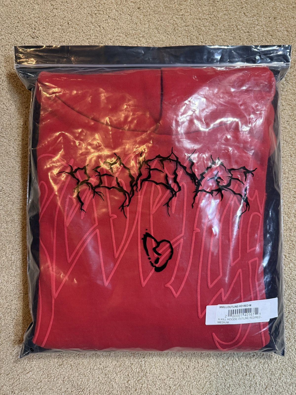 Revenge XXXTentacion x Revenge X Kill Outline Hoodie Red Size US M / EU 48-50 / 2 - 22 Thumbnail