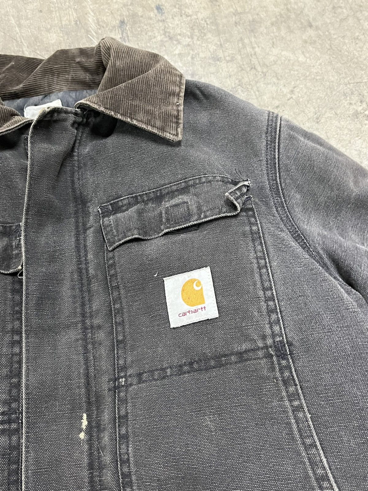 Carhartt × Vintage Carhartt Detroit style jacket faded black vintage streetwear Size US XL / EU 56 / 4 - 7 Thumbnail